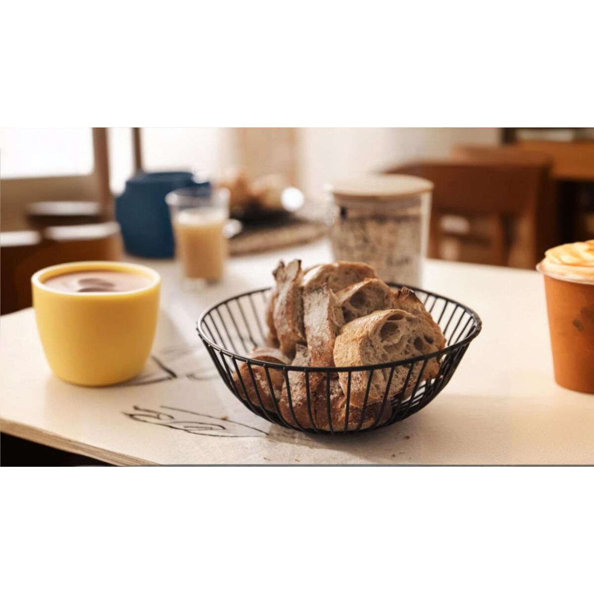 Panera My Bar Negro Metal Redonda (12 Unidades)