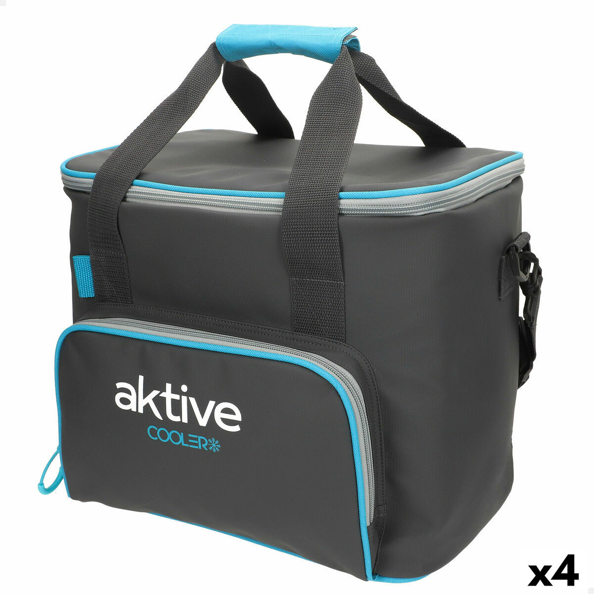 Nevera Portátil Aktive 20 L 32 x 28 x 23 cm Negro (4 Unidades)