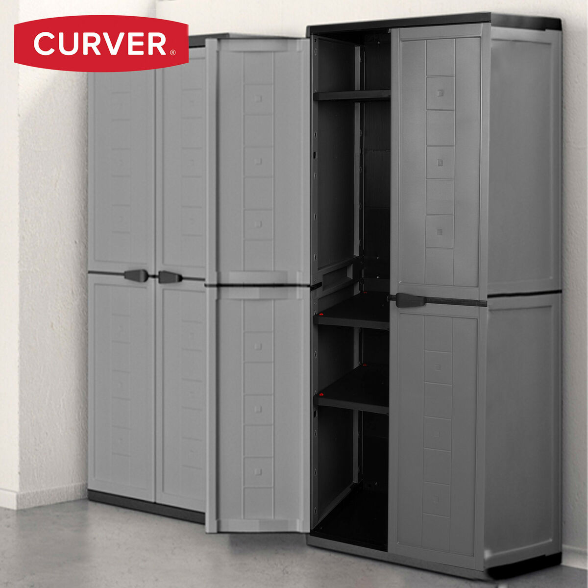 Armario Curver Gris oscuro Plástico 68 x 166 x 39 cm