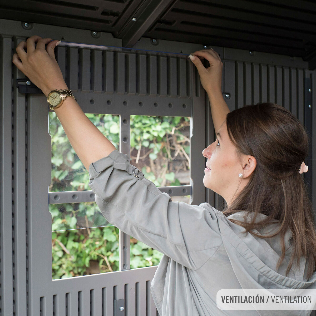 Caseta Lifetime 213 x 228 x 280 cm Gris