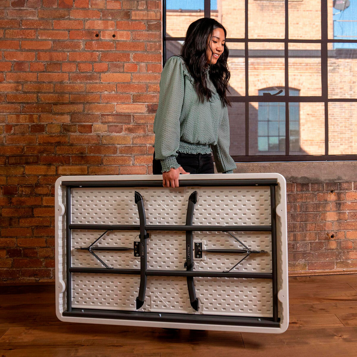 Mesa Plegable Lifetime Blanco 12,2 x 7,4 x 7,6 cm