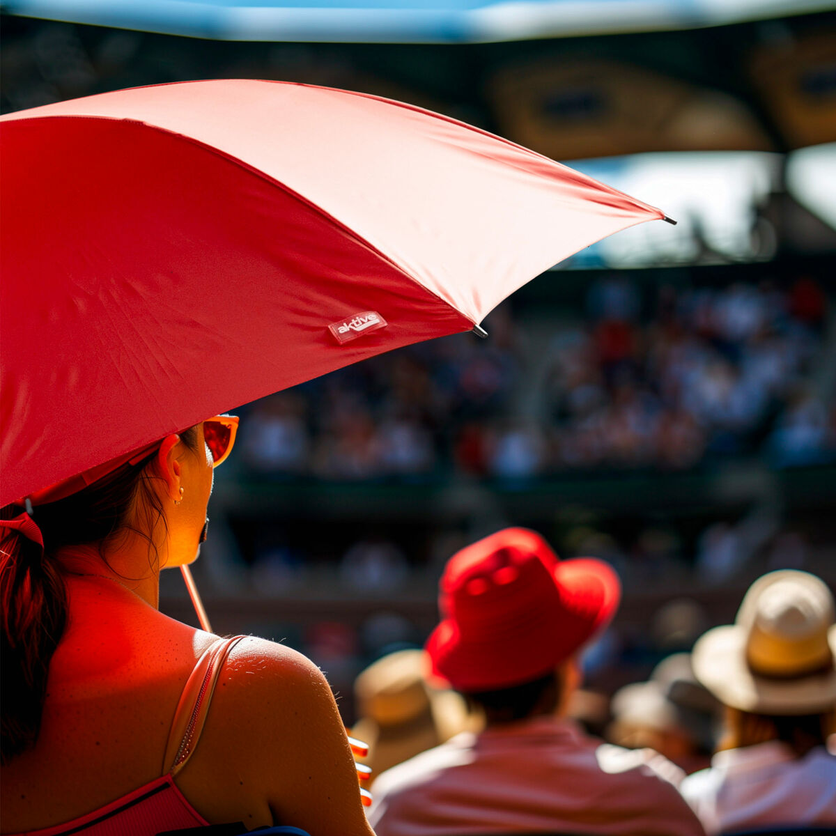 Paraguas Aktive Rojo Ø 150 cm 150 x 96 x 150 cm (6 Unidades)
