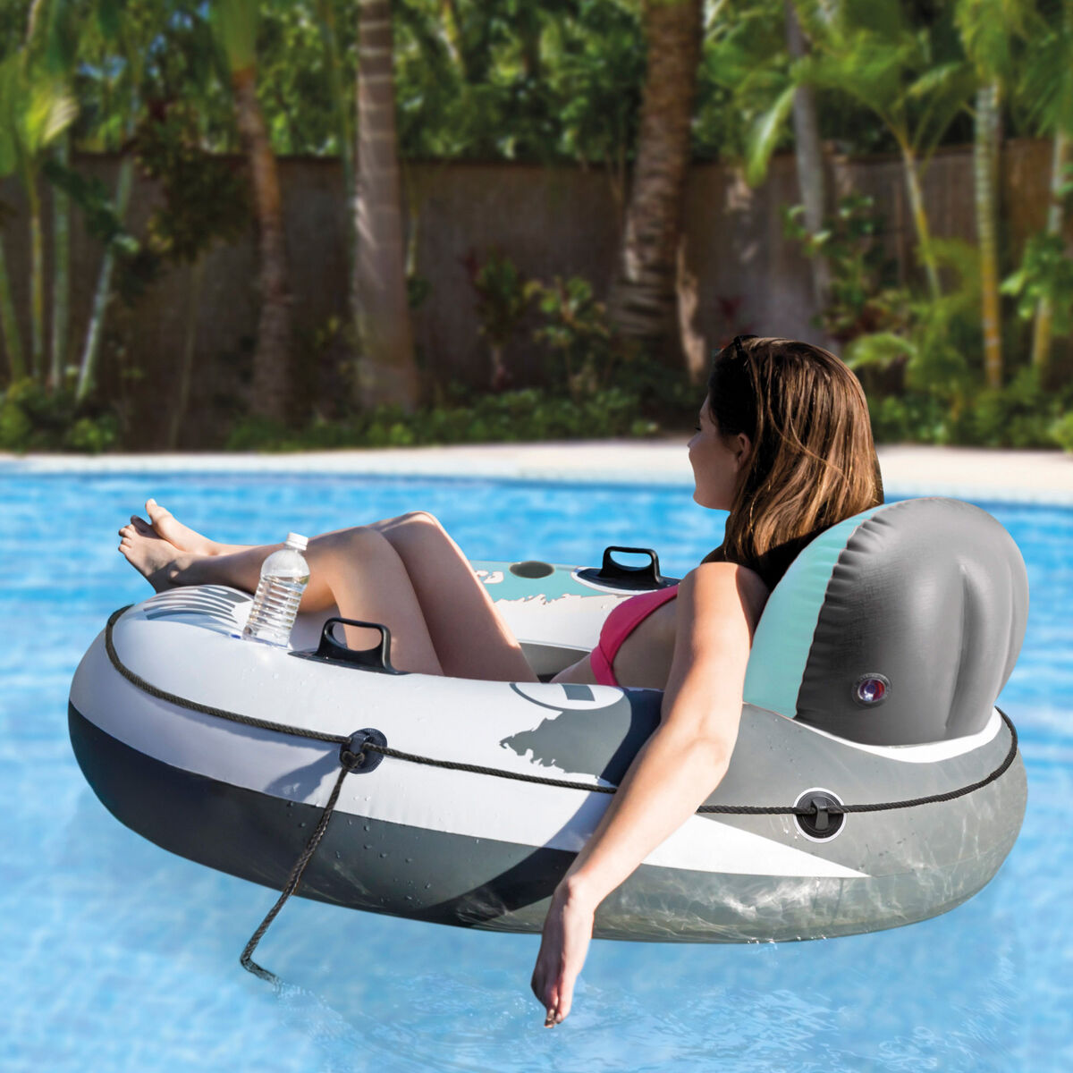 Flotador Hinchable Intex Amarillo Limón 135 x 55 x 135 cm (6 Unidades)