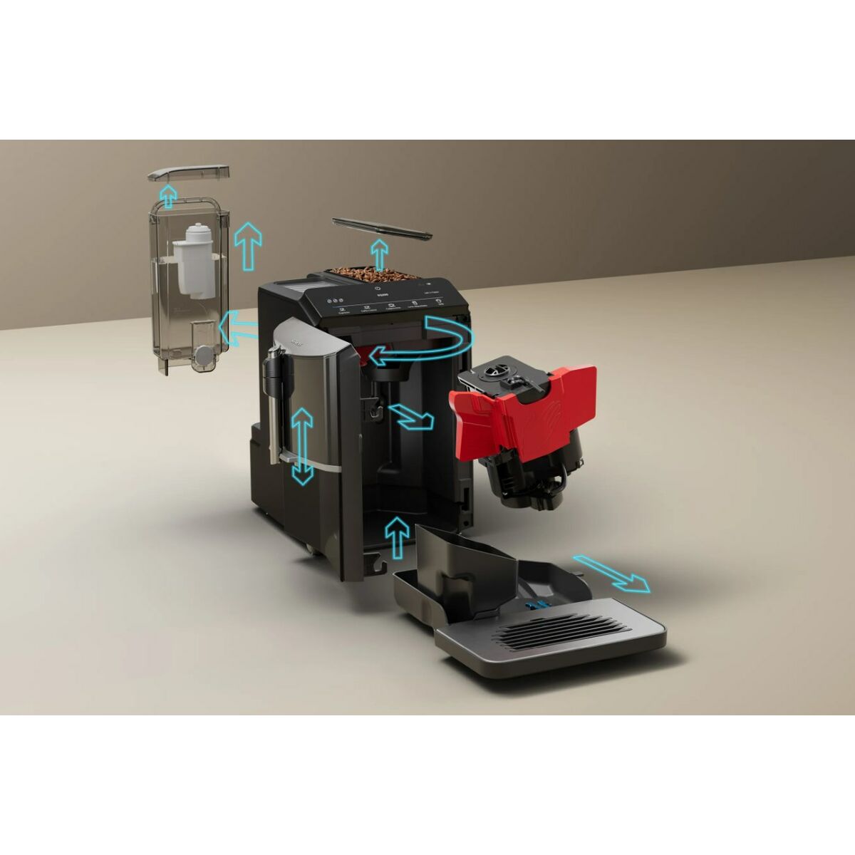 Cafetera Superautomática Siemens AG TF301E19 Negro 1300 W 15 bar 1,4 L 250 g