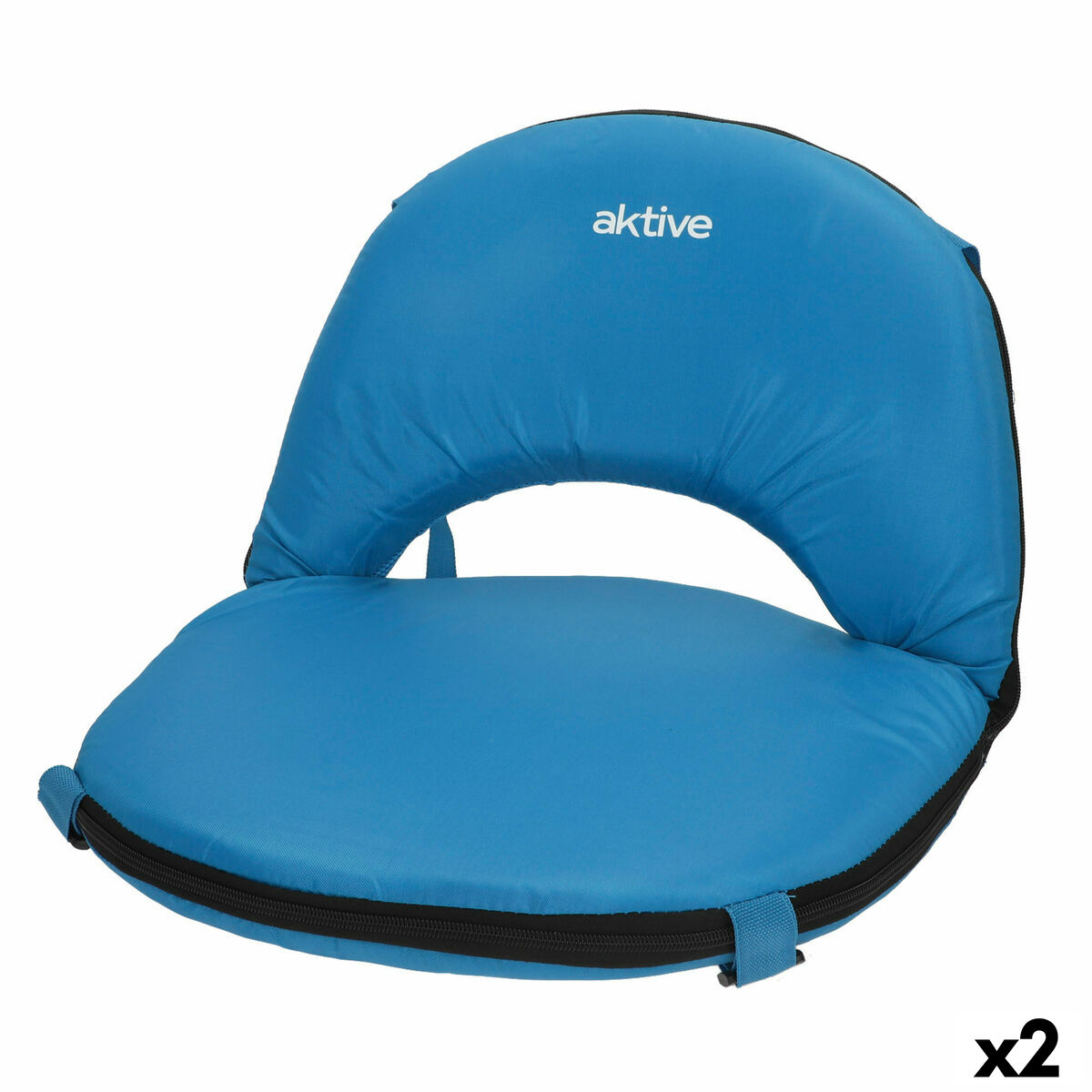 Asiento Aktive Azul 41 x 33 x 40 cm Plegable (2 Unidades)
