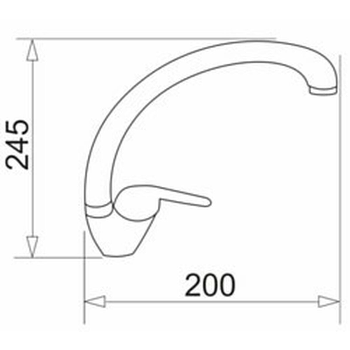 Grifo Monomando Pyramis 090922138 szary beton