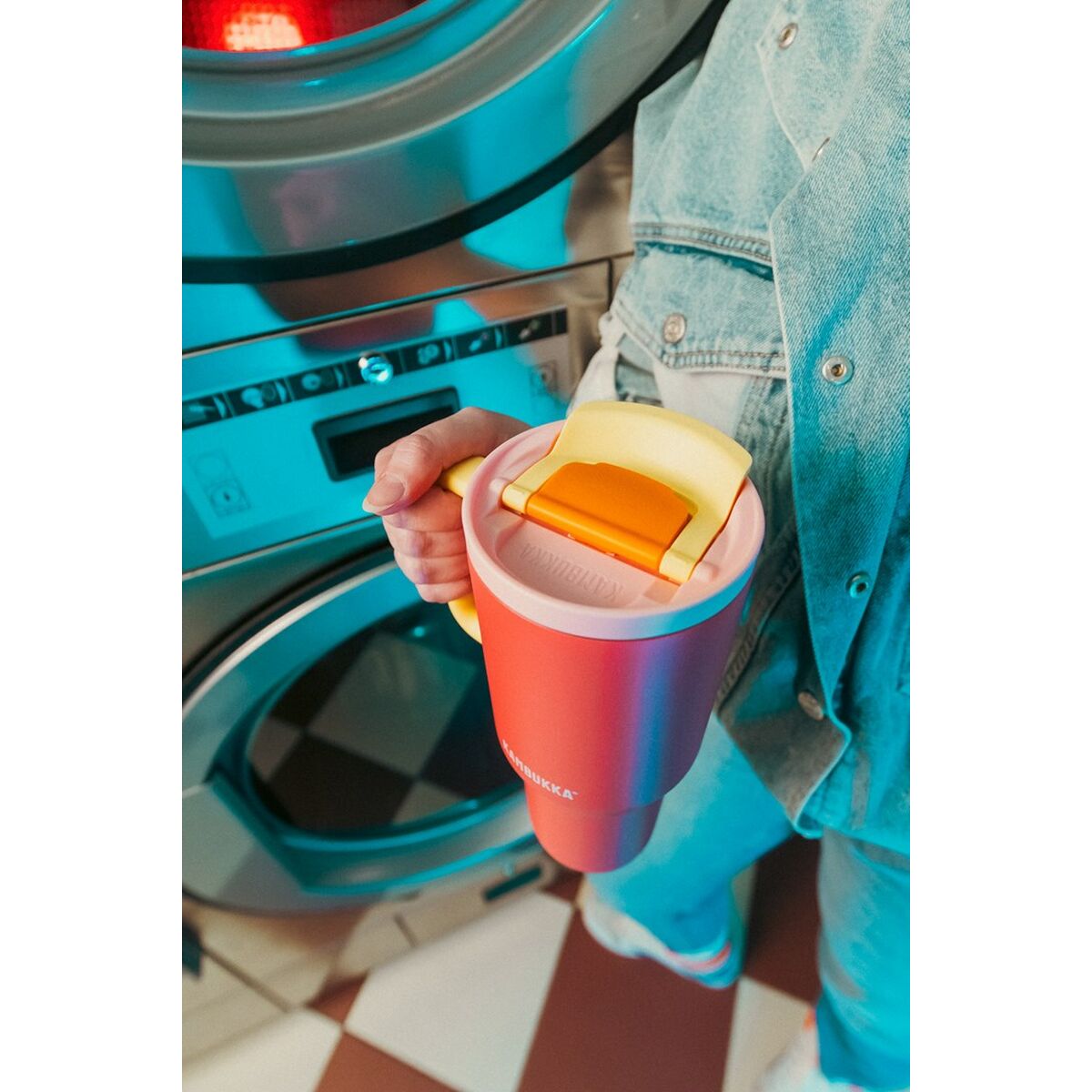 Termo Kambukka 11-08002 Amarillo Rojo Naranja Rosa Acero Inoxidable 950 ml