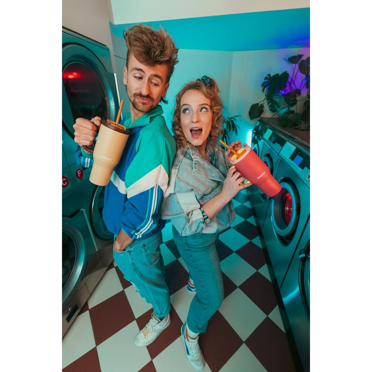 Termo Kambukka 11-08002 Amarillo Rojo Naranja Rosa Acero Inoxidable 950 ml