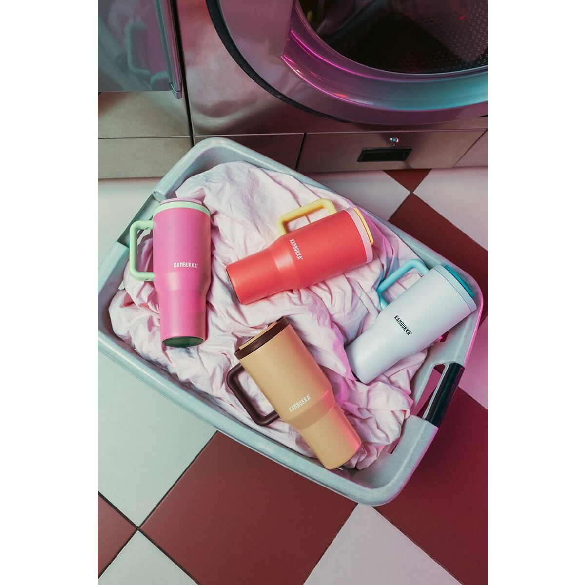 Termo Kambukka 11-08002 Amarillo Rojo Naranja Rosa Acero Inoxidable 950 ml