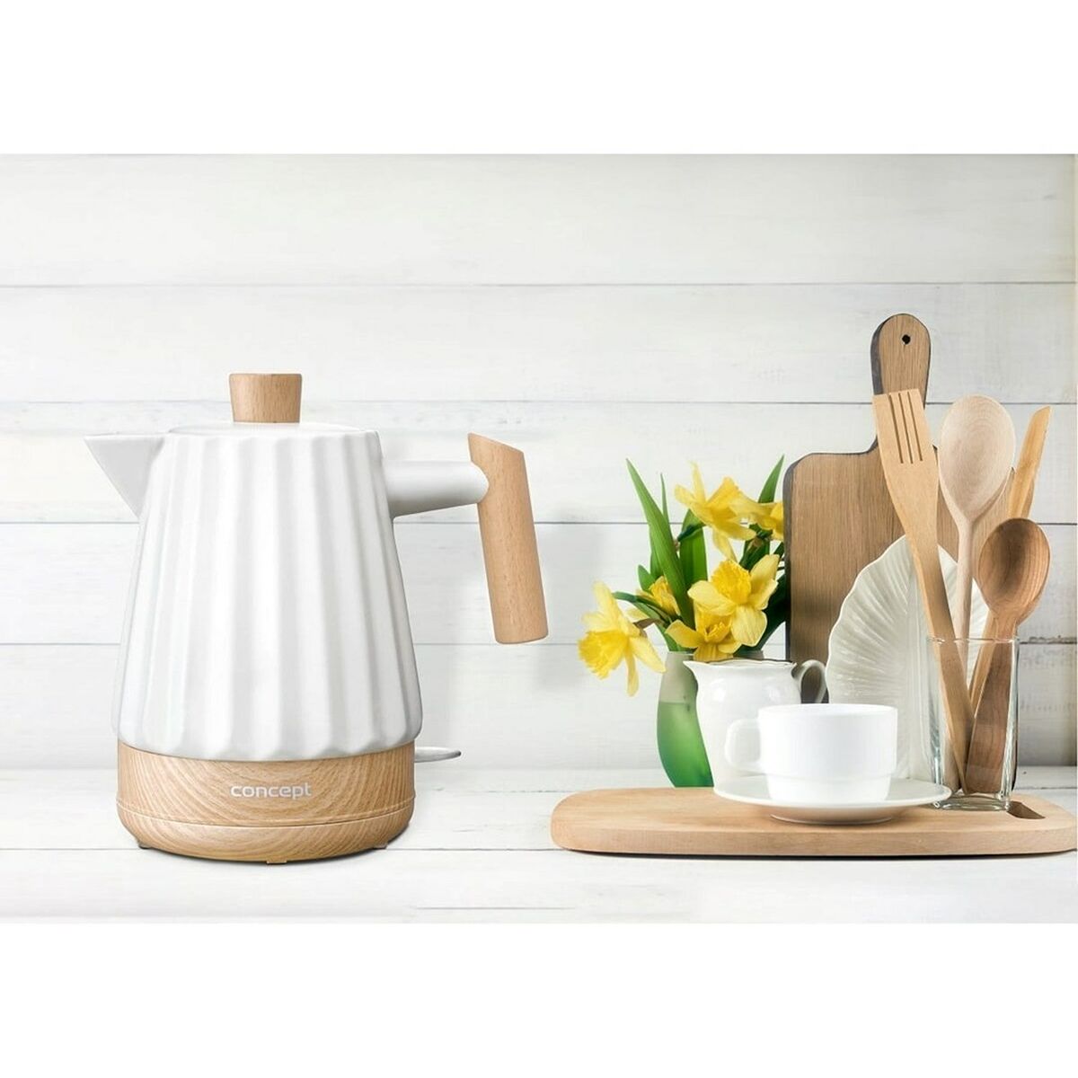 Hervidor Concept RK0090 Blanco Cerámico 1500 W 1,5 L