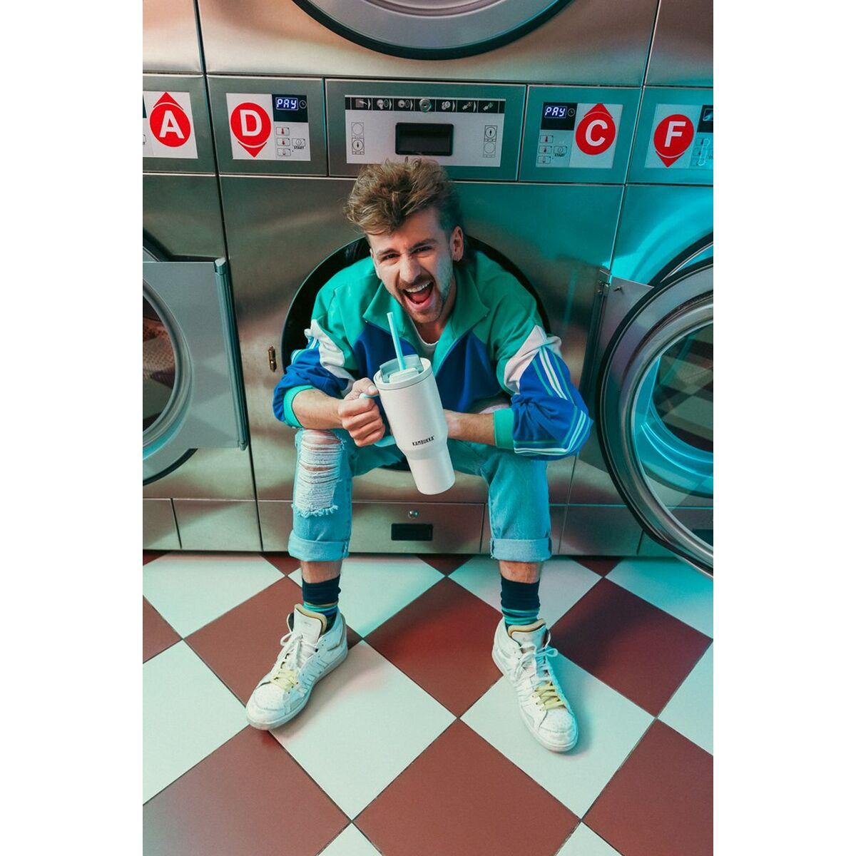 Termo Kambukka 11-08003 Azul Gris claro Acero Inoxidable 950 ml