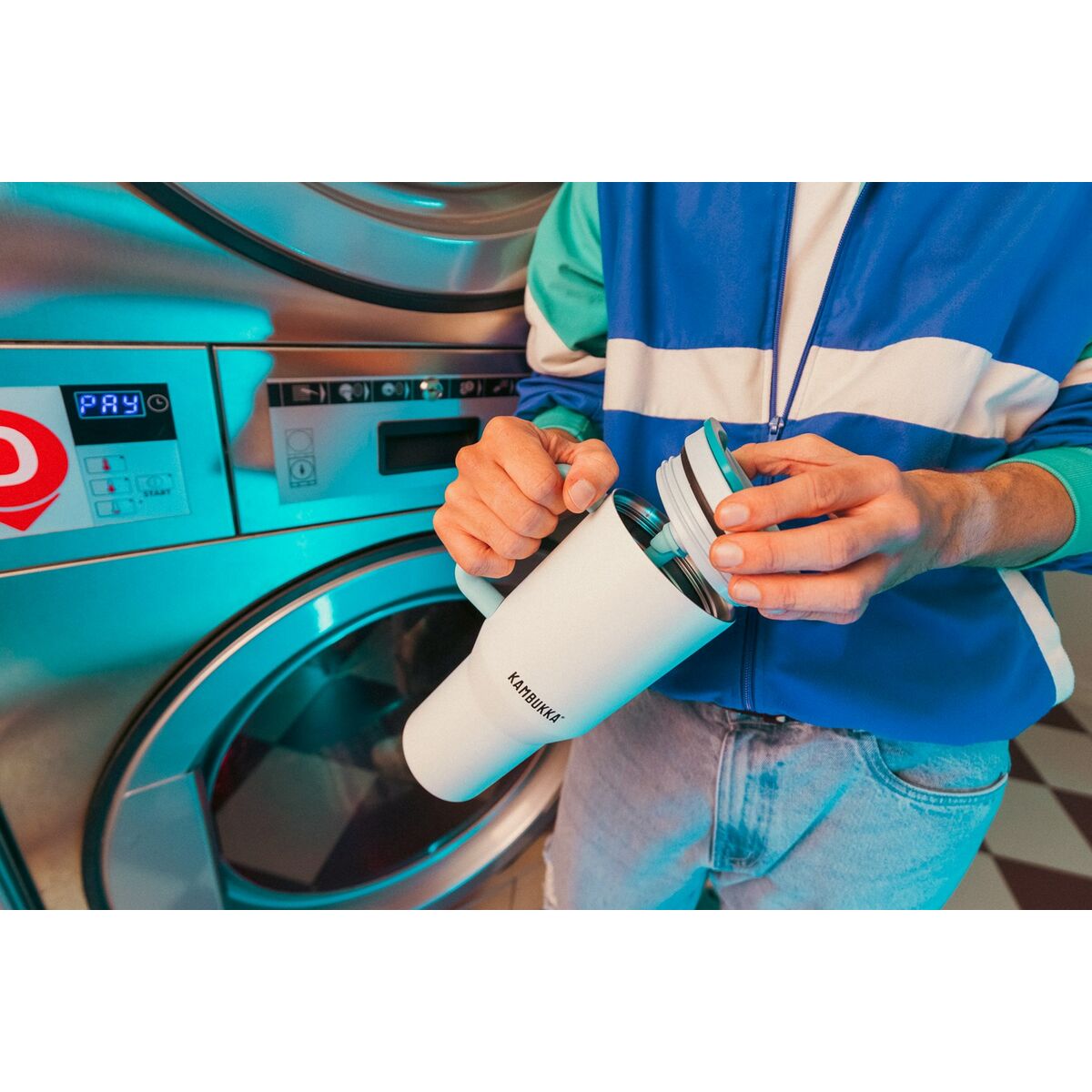 Termo Kambukka 11-08003 Azul Gris claro Acero Inoxidable 950 ml