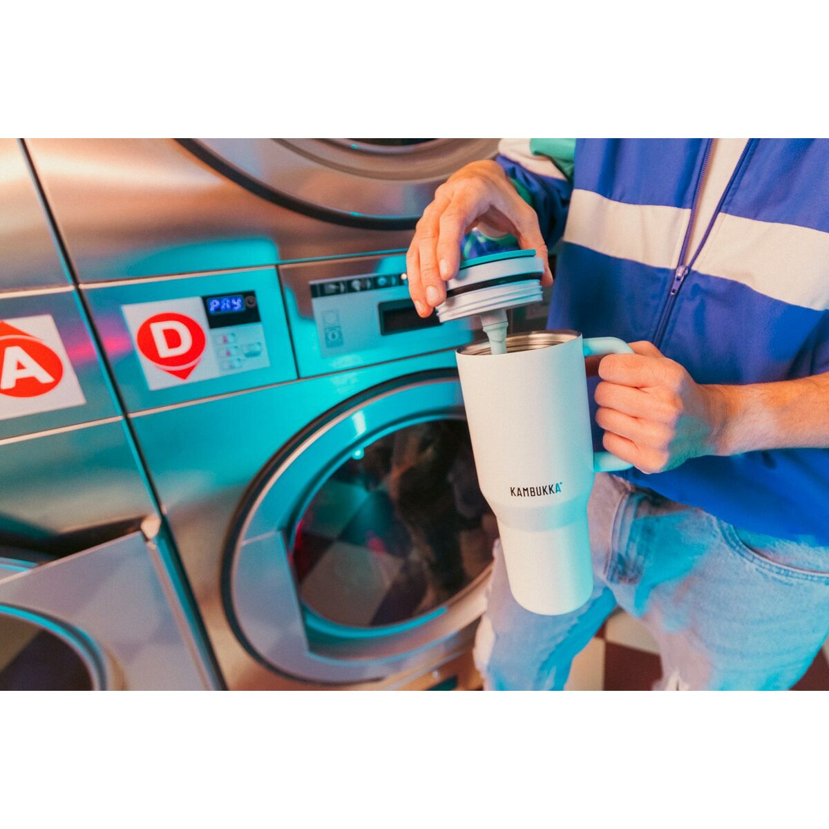 Termo Kambukka 11-08003 Azul Gris claro Acero Inoxidable 950 ml