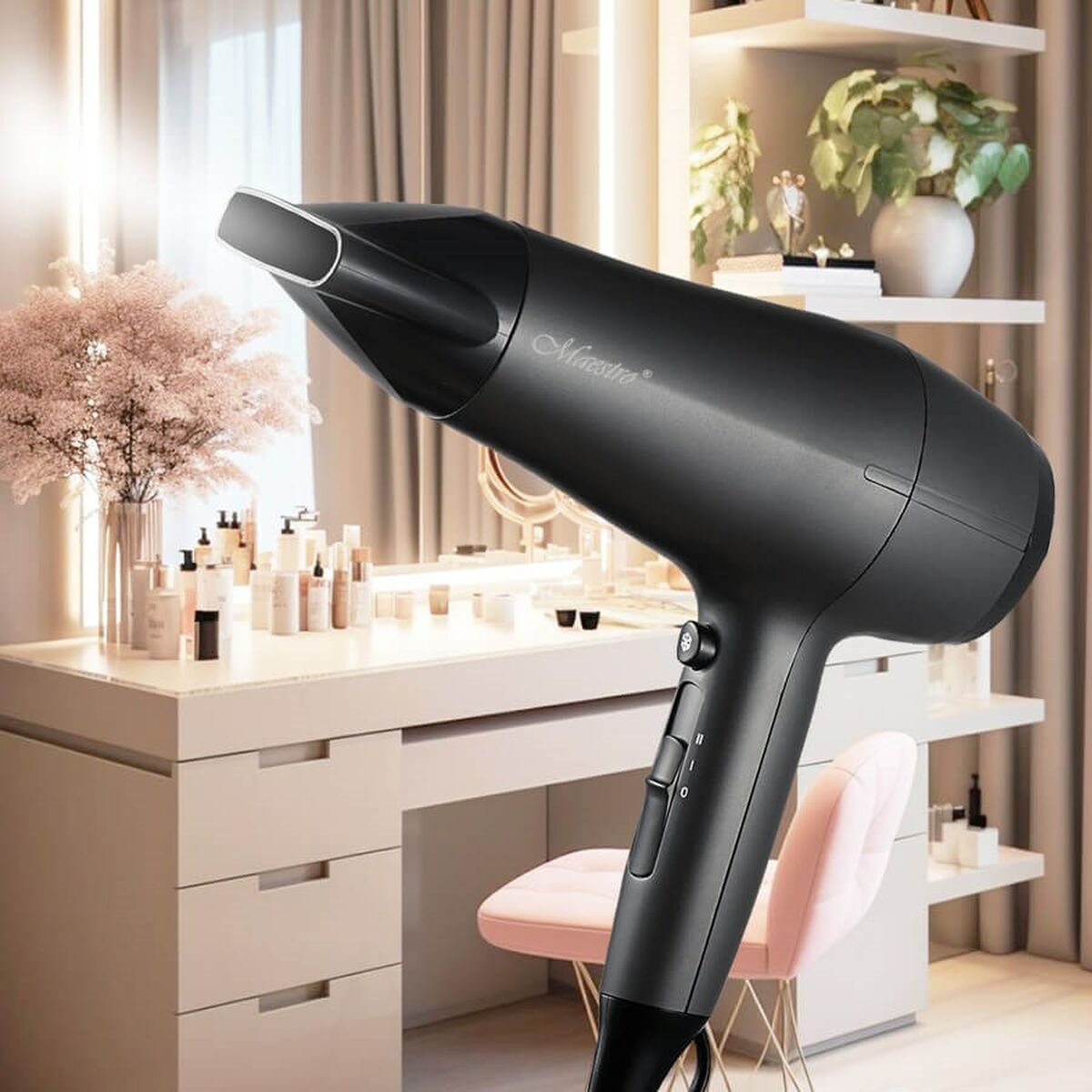 Secador de Pelo Feel Maestro MR-217 Negro Grafito 2200 W