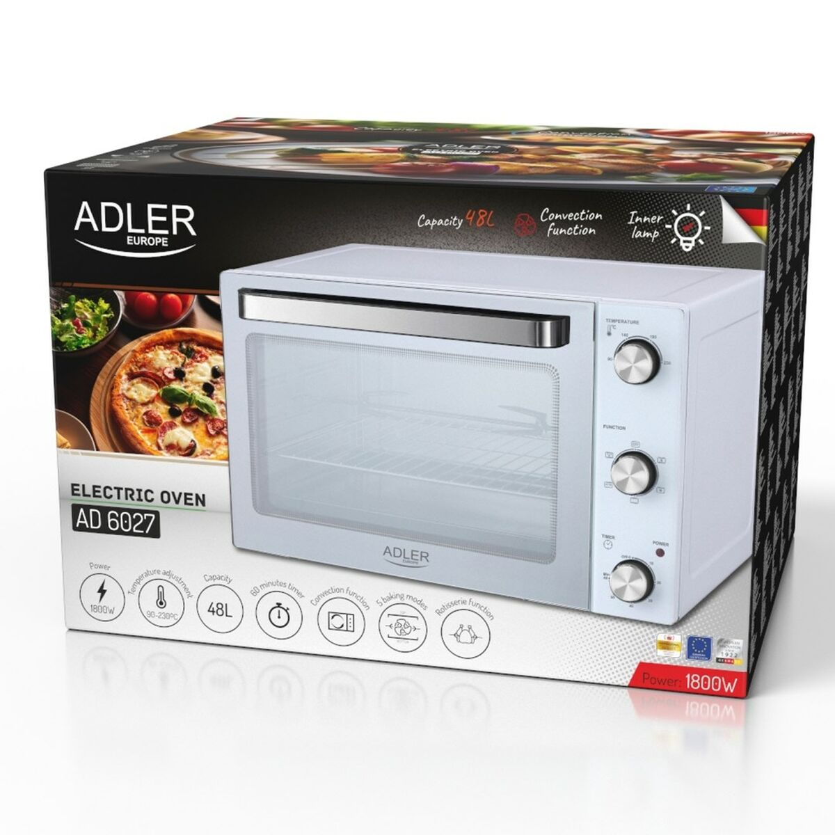 Hornillo Adler AD 6027 1800 W