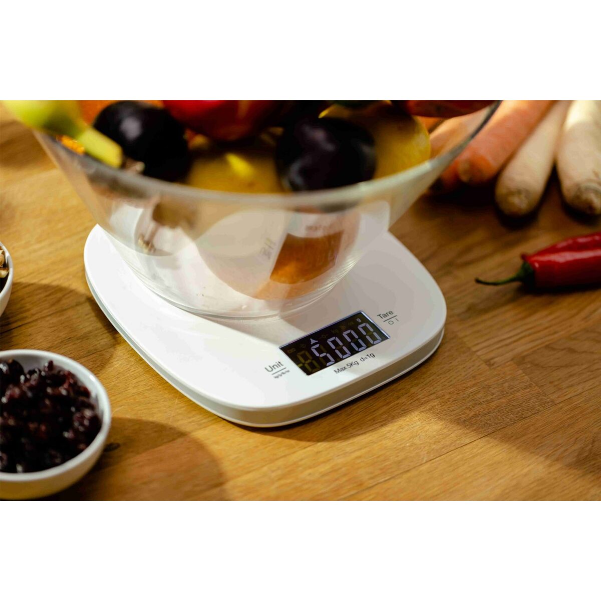 Báscula de Cocina Zelmer ZKS 1451 Azul Blanco 5 kg 1 L