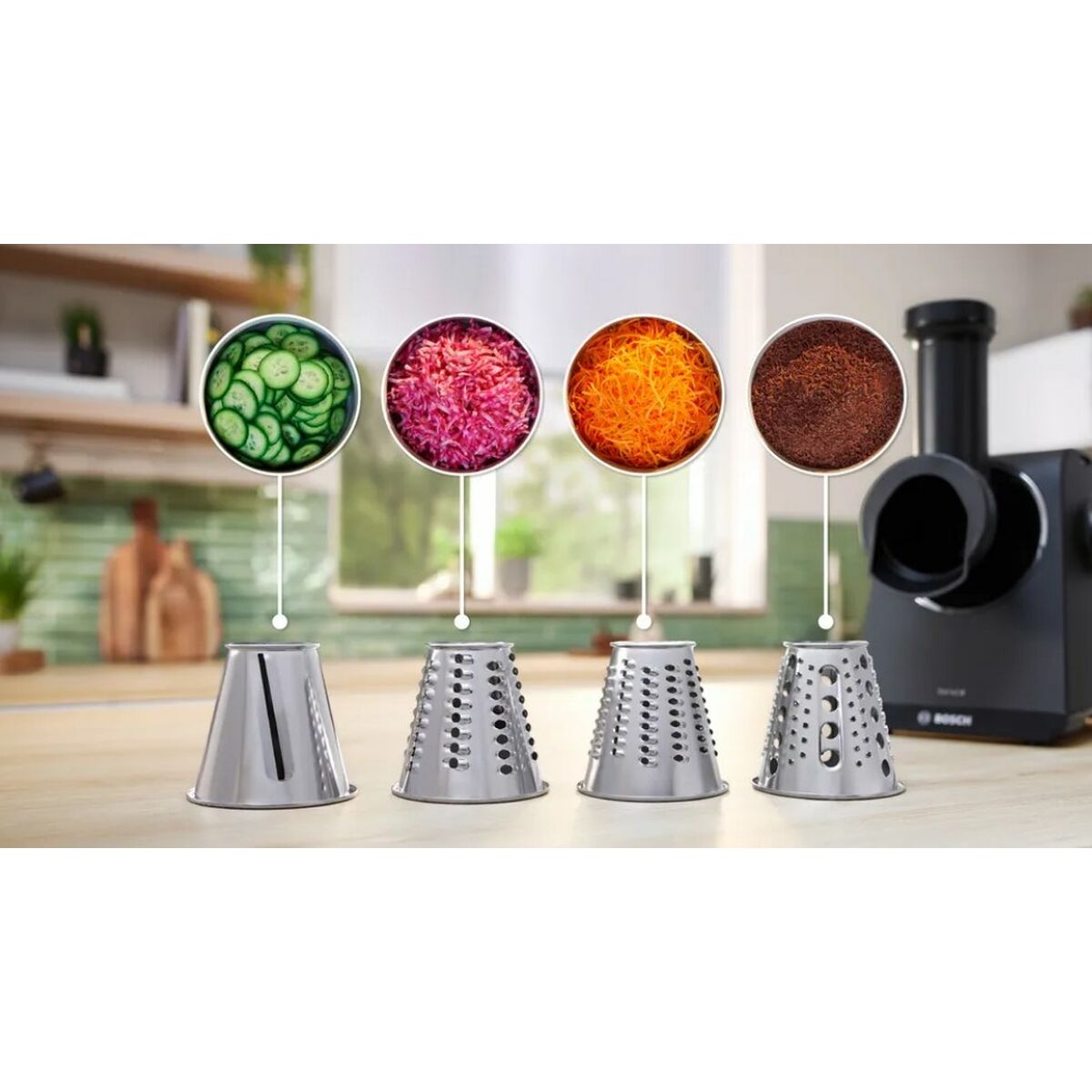 Picadora BOSCH MFWS440B Negro Plateado Plástico 1900 W 2,5 Kg/min