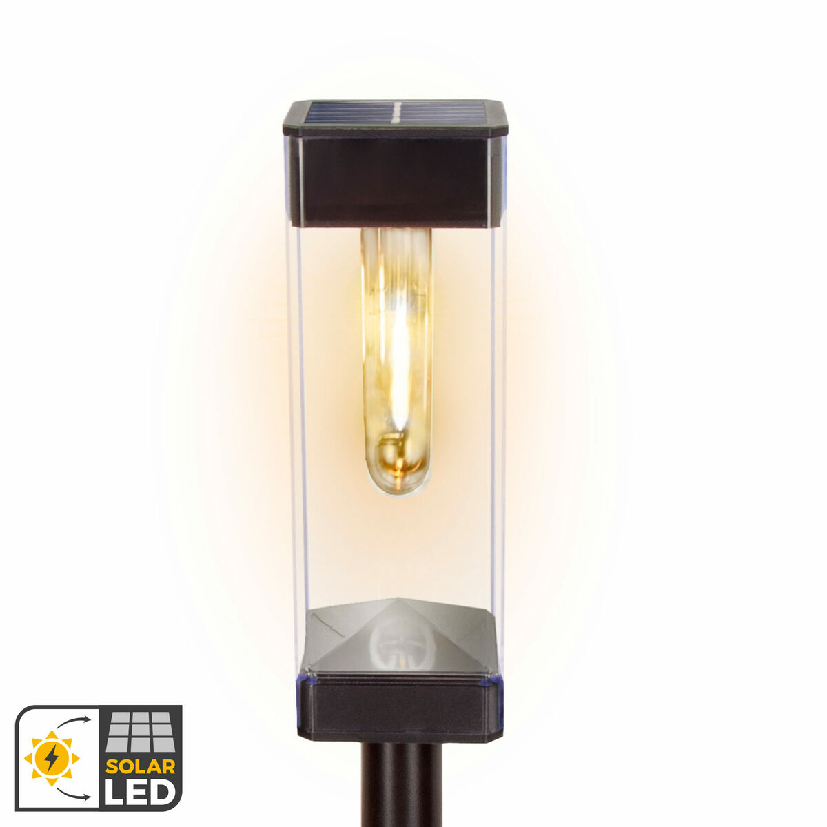 Lámpara solar Aktive 6 x 55 x 6 cm (4 Unidades)