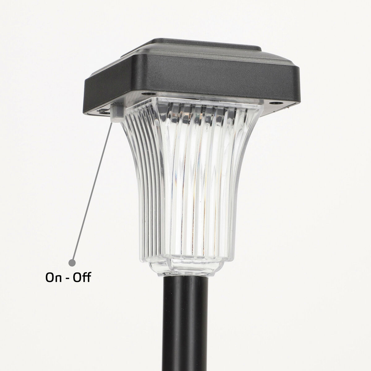 Lámpara solar Aktive 6 x 33 x 6 cm (6 Unidades)