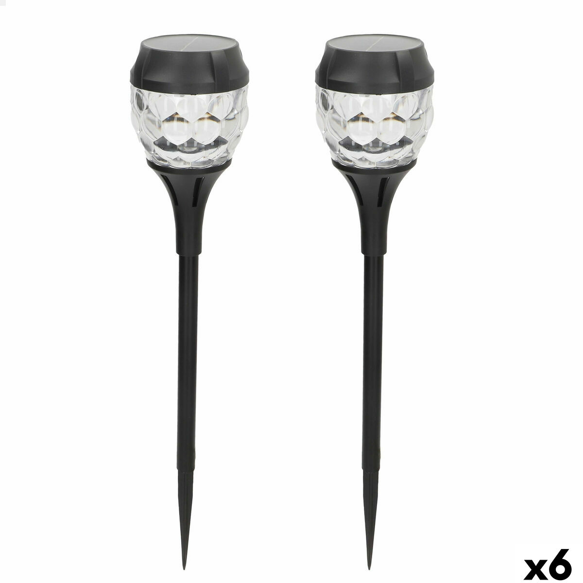 Lámpara solar Aktive 9 x 40 x 9 cm (6 Unidades)