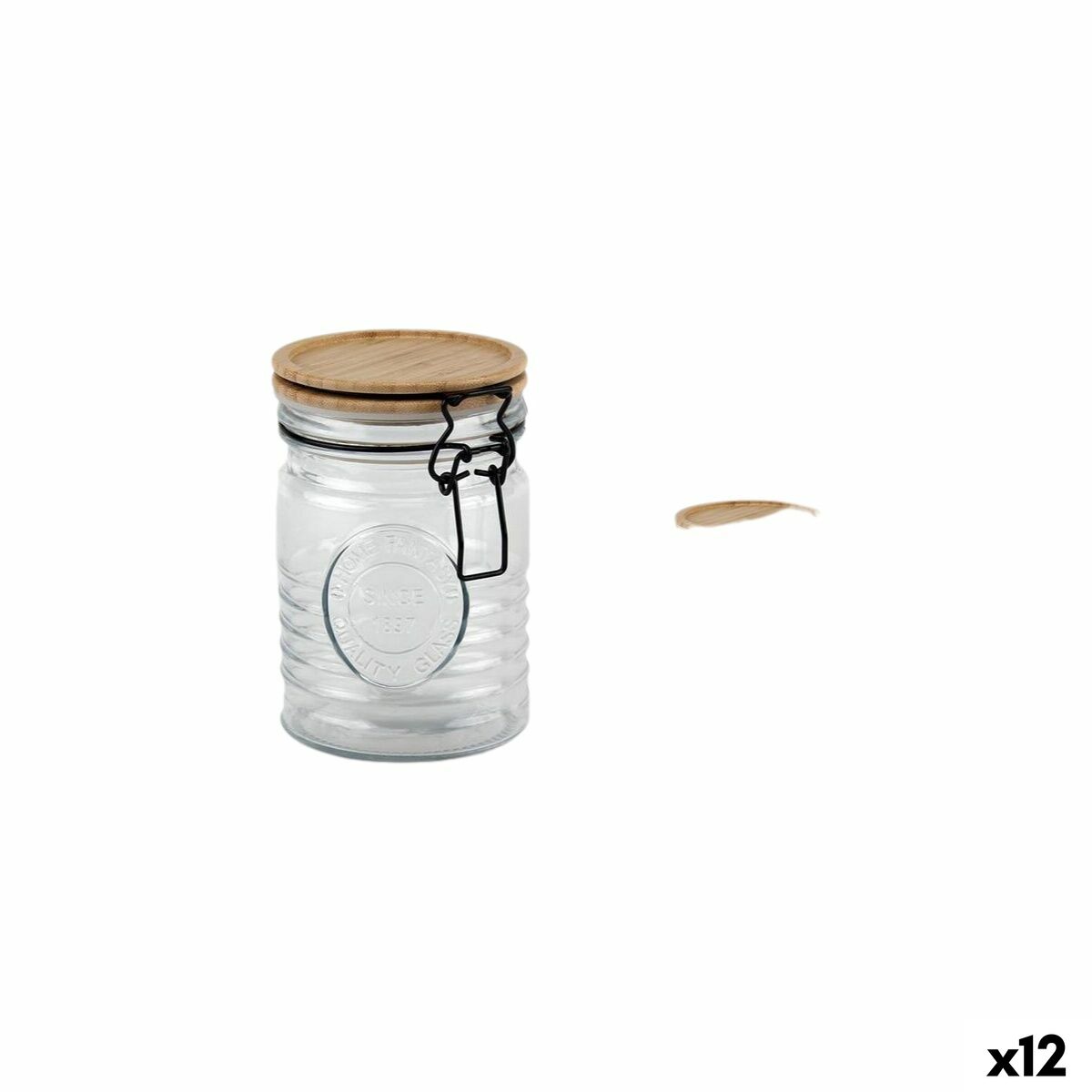 Tarro de Cristal La Mediterránea ACACIA 0.7 L (12 Unidades)