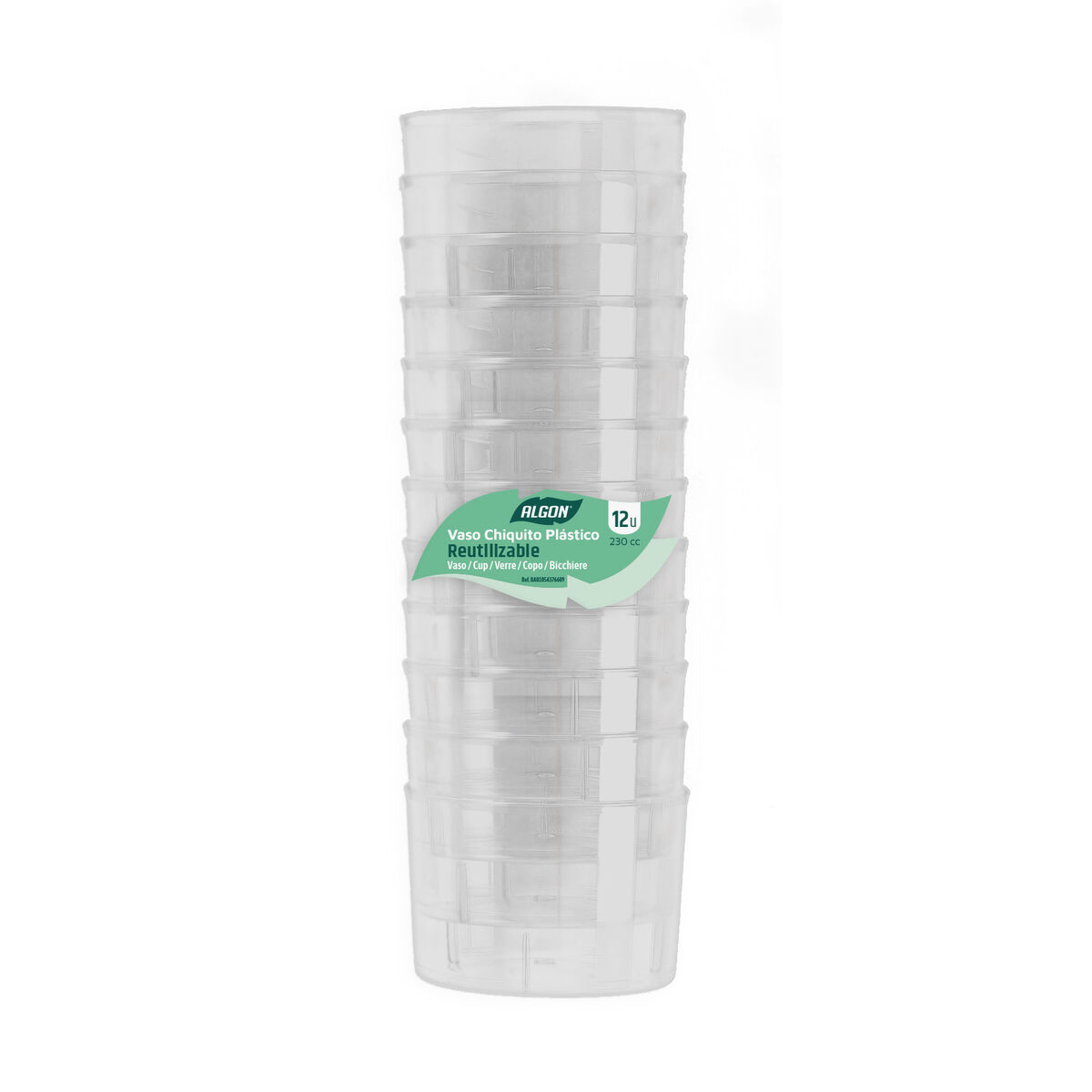 Set de Vasos Algon Plástico 12 Piezas (12 Unidades)