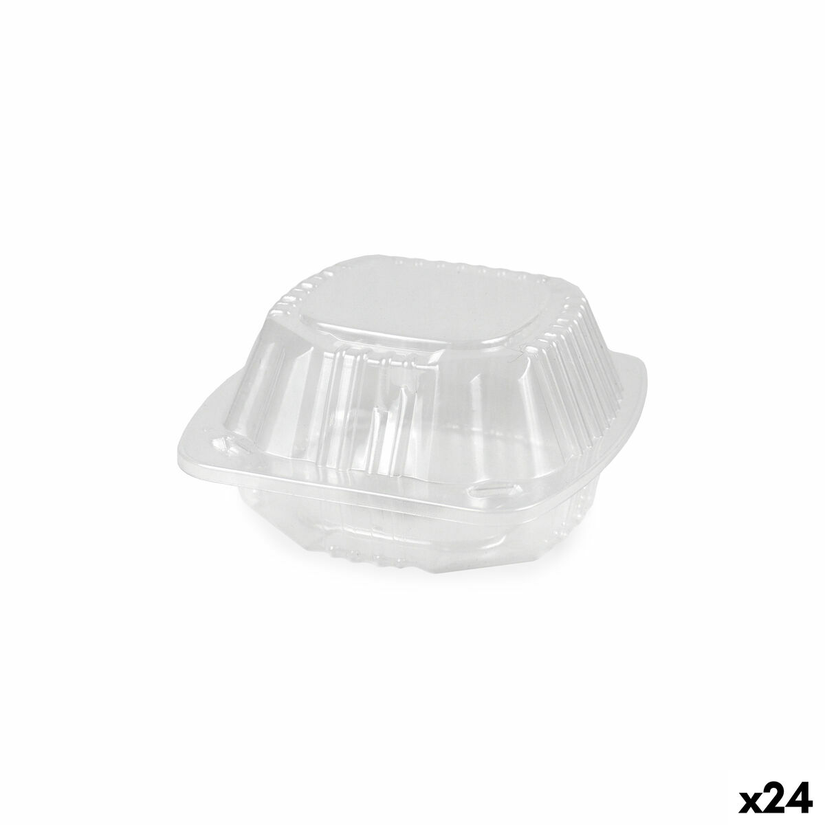 Bandejas para Alimentos Reutilizables Algon BURGER 13 x 13 x 6,9 cm (5 Piezas) (24 Unidades)