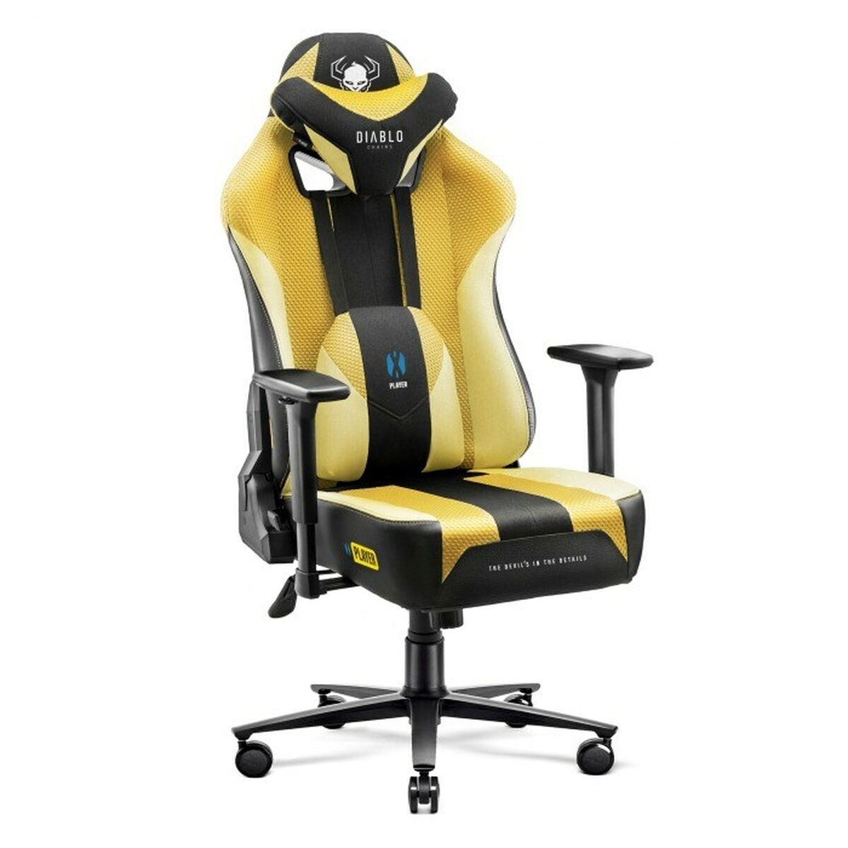 Silla Gaming Diablo Chairs Diablo X-PLAYER 2.0. KING Amarillo Negro