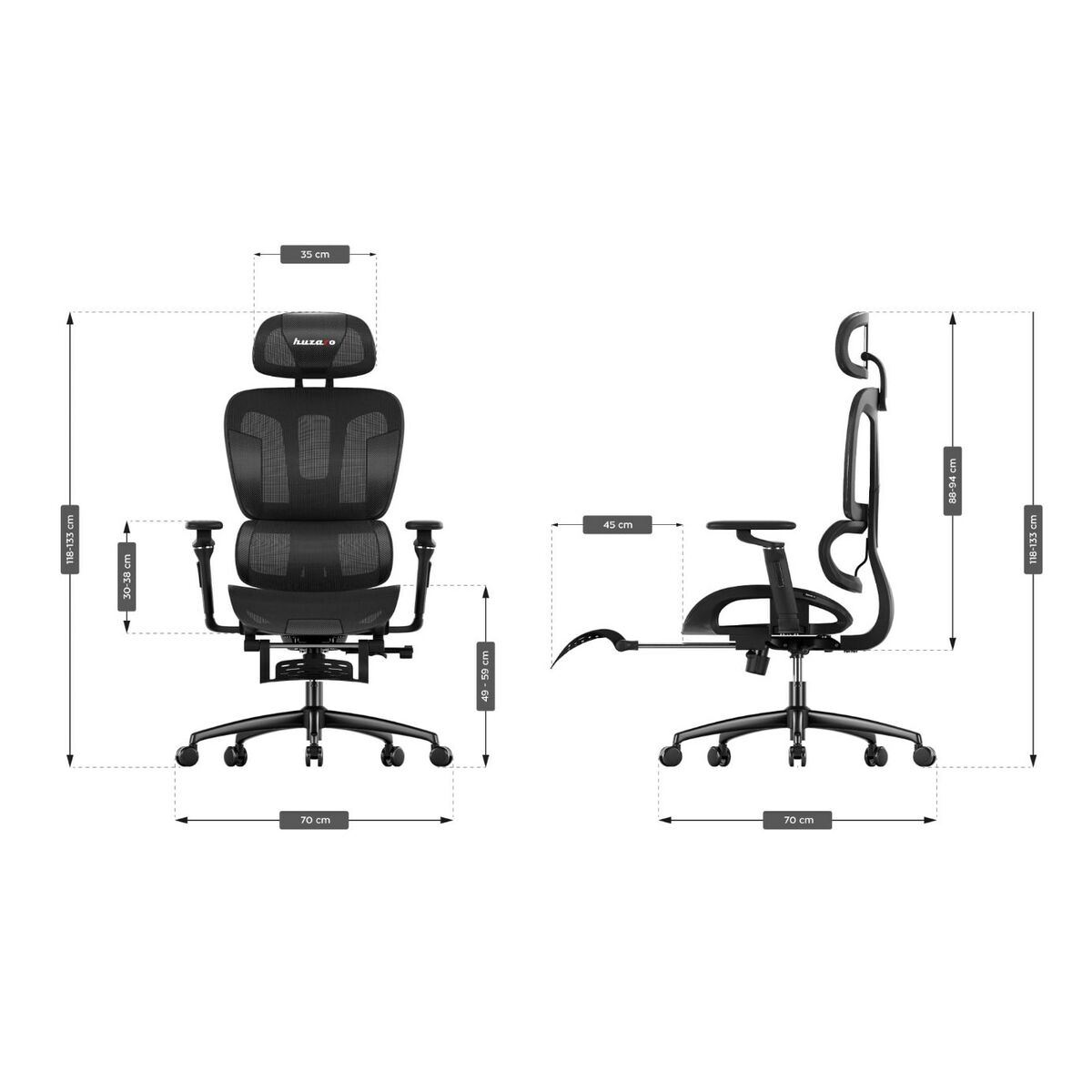 Silla Gaming Huzaro Combat 7.9 Negro