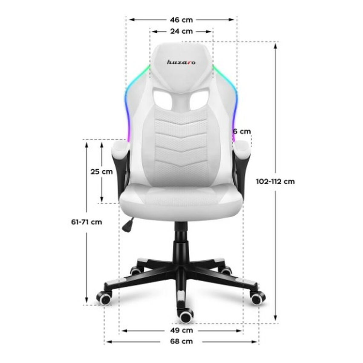 Silla Gaming Huzaro Force 2.5 Blanco