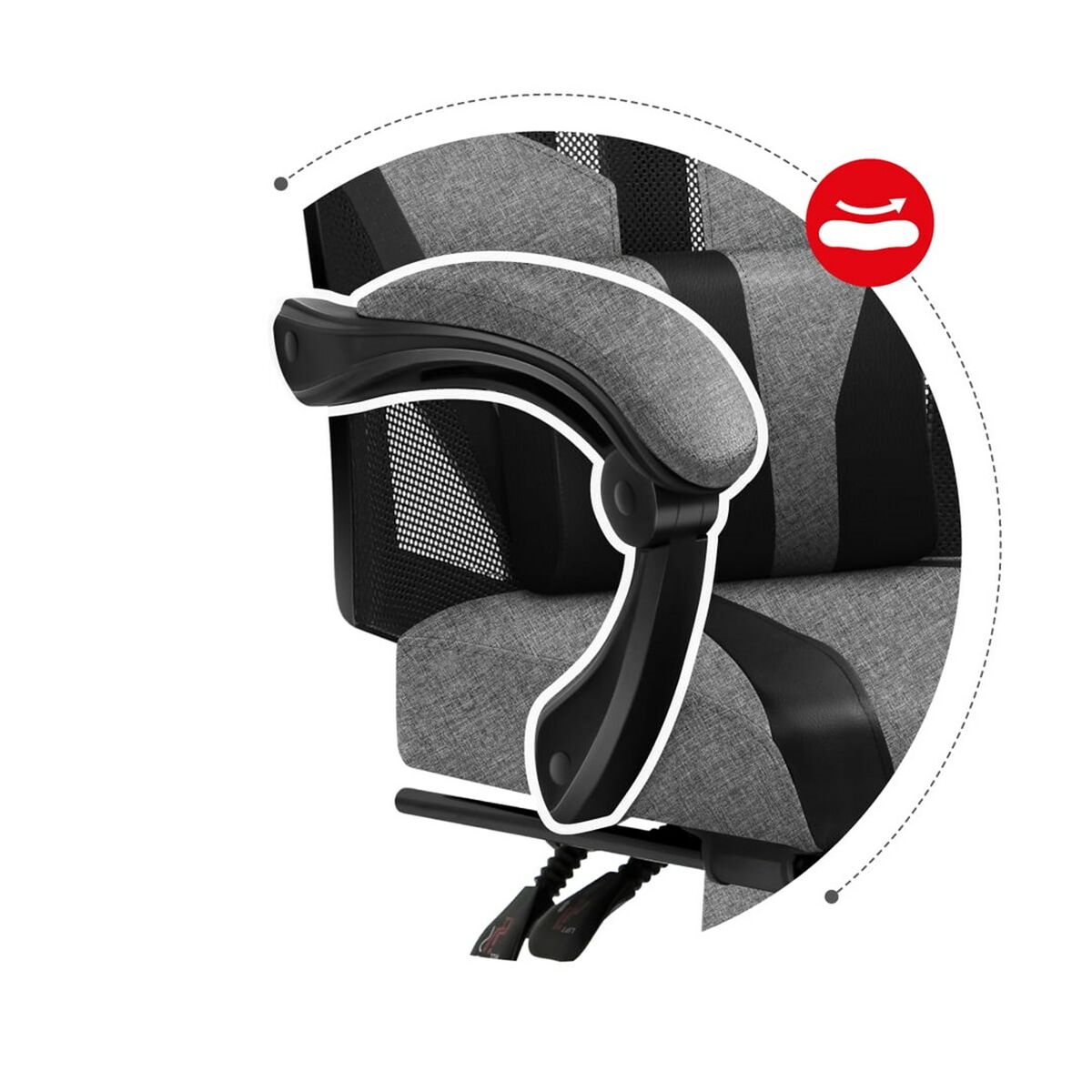 Silla Gaming Huzaro Combat 5.0 Negro Gris