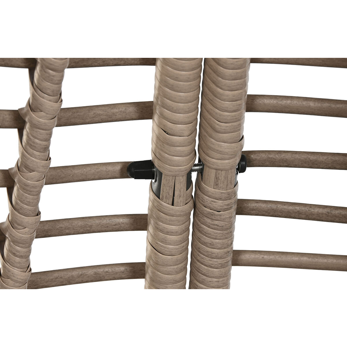 Sofá de Jardín Home ESPRIT Gris oscuro 198 x 168 x 168 cm