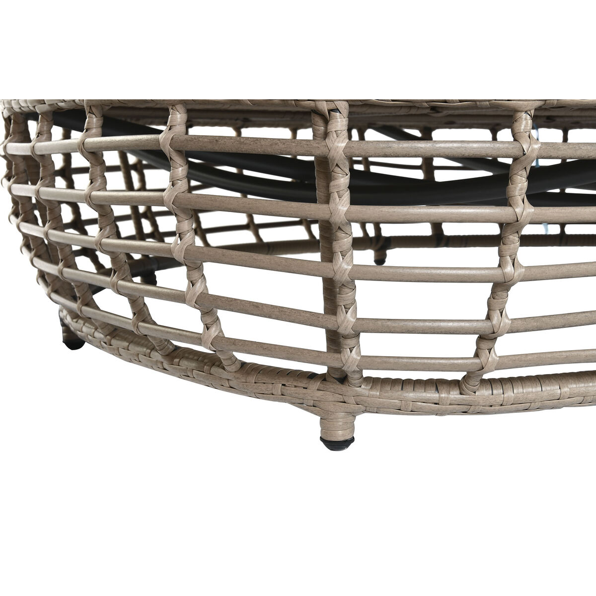 Sofá de Jardín Home ESPRIT Gris oscuro 198 x 168 x 168 cm