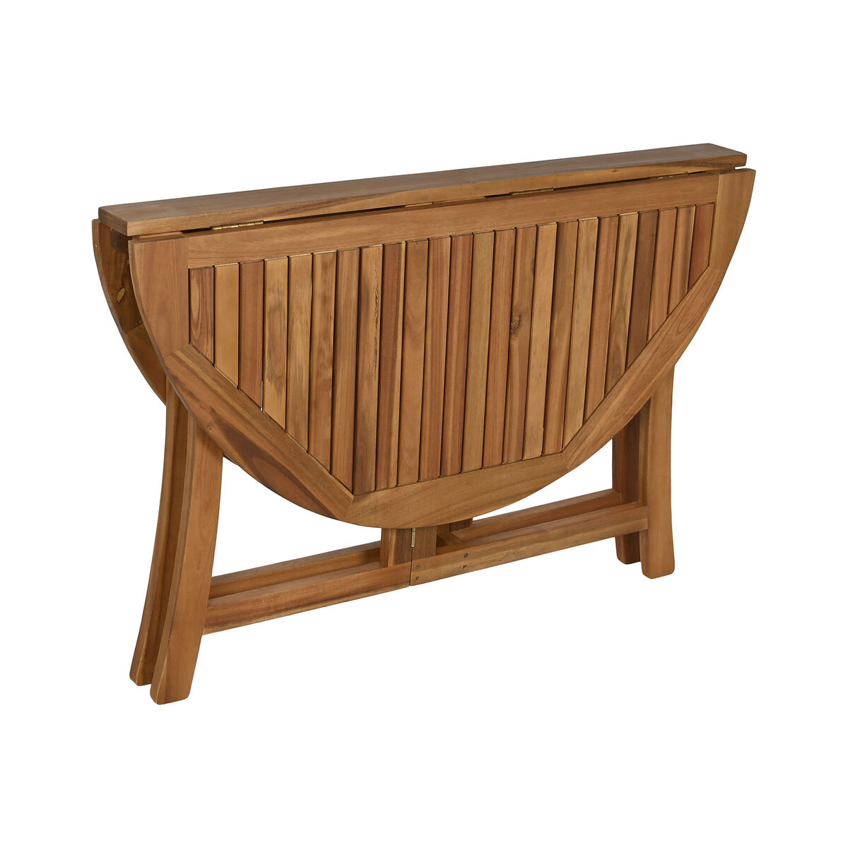 Mesa de Comedor Home ESPRIT Marrón Natural Acacia 110 x 110 x 74 cm