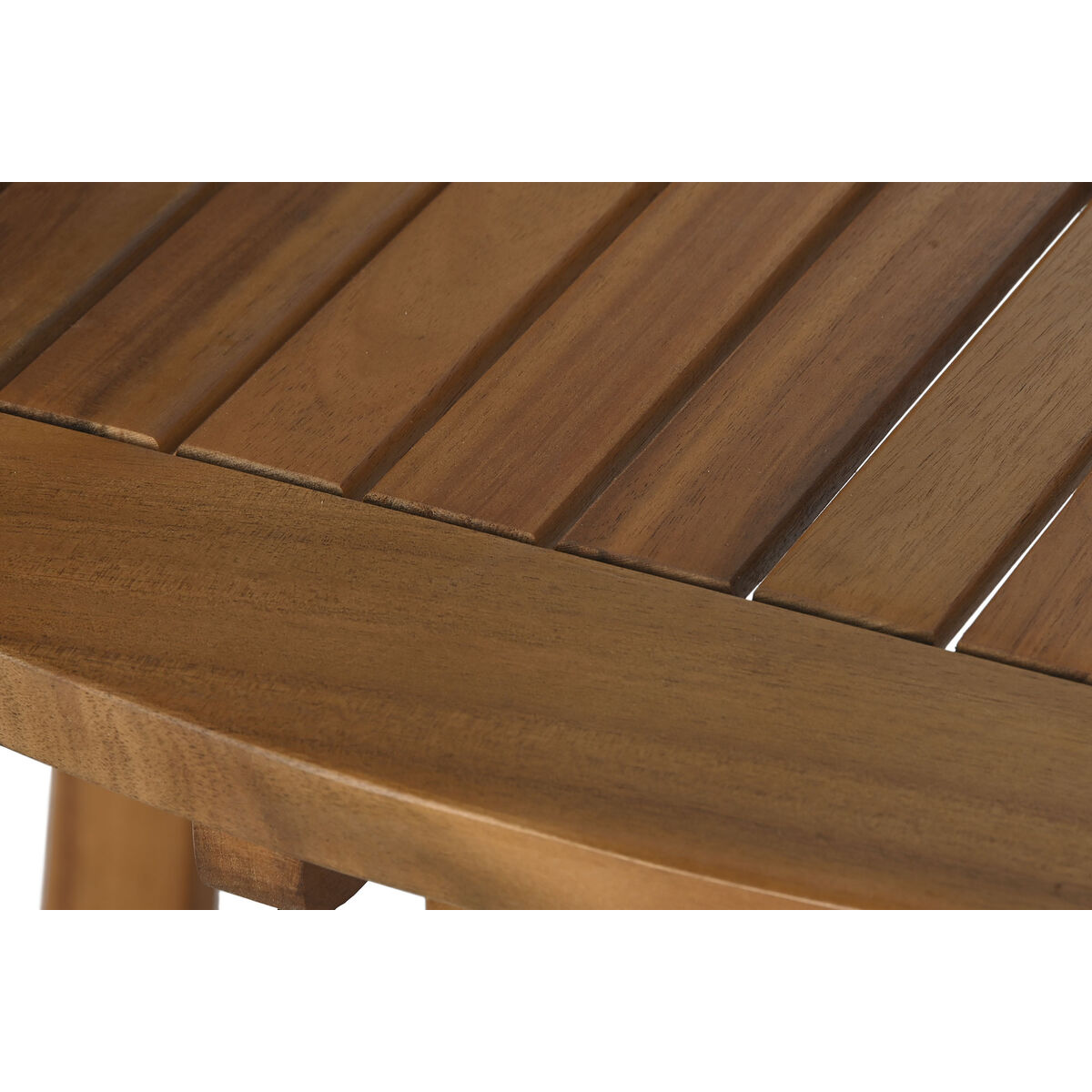 Mesa de Comedor Home ESPRIT Marrón Natural Acacia 110 x 110 x 74 cm