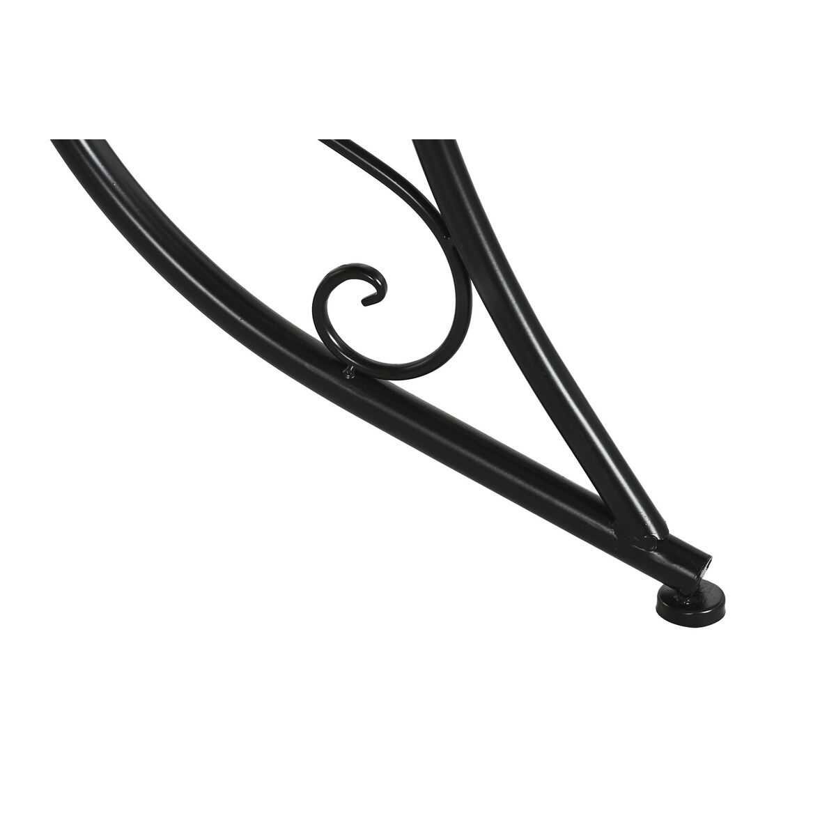 Mesa auxiliar Home ESPRIT Negro Multicolor 80 x 80 x 76 cm