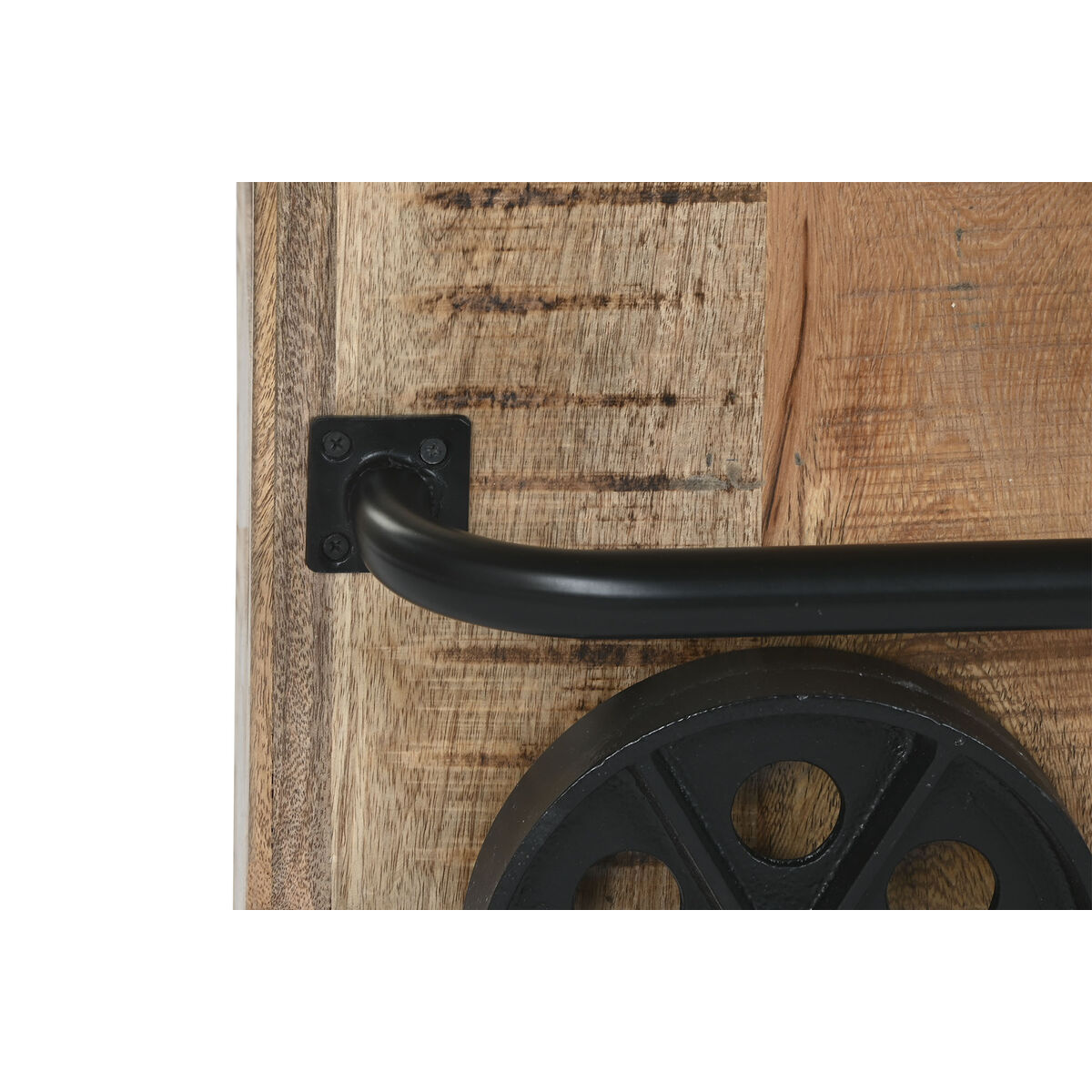 Mueble bar Home ESPRIT Negro Natural 145 x 53 x 100 cm