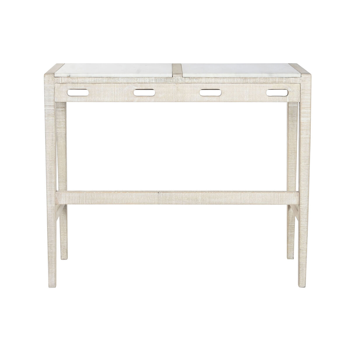 Conjunto de Mesa con Sillas Home ESPRIT Blanco Natural 112 x 40 x 96 cm