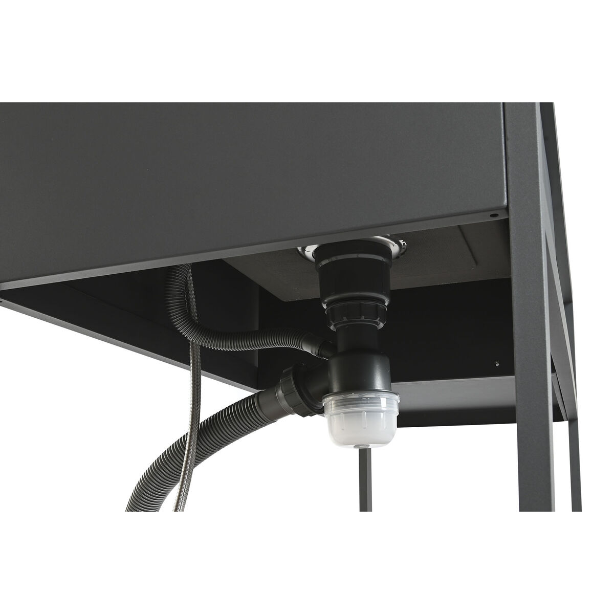 Mueble de cocina Home ESPRIT Gris Natural 127 x 100 x 90 cm 127 x 100 x 95 cm