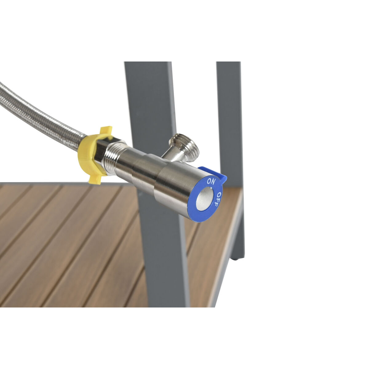 Mueble de cocina Home ESPRIT Gris Natural 127 x 100 x 90 cm 127 x 100 x 95 cm