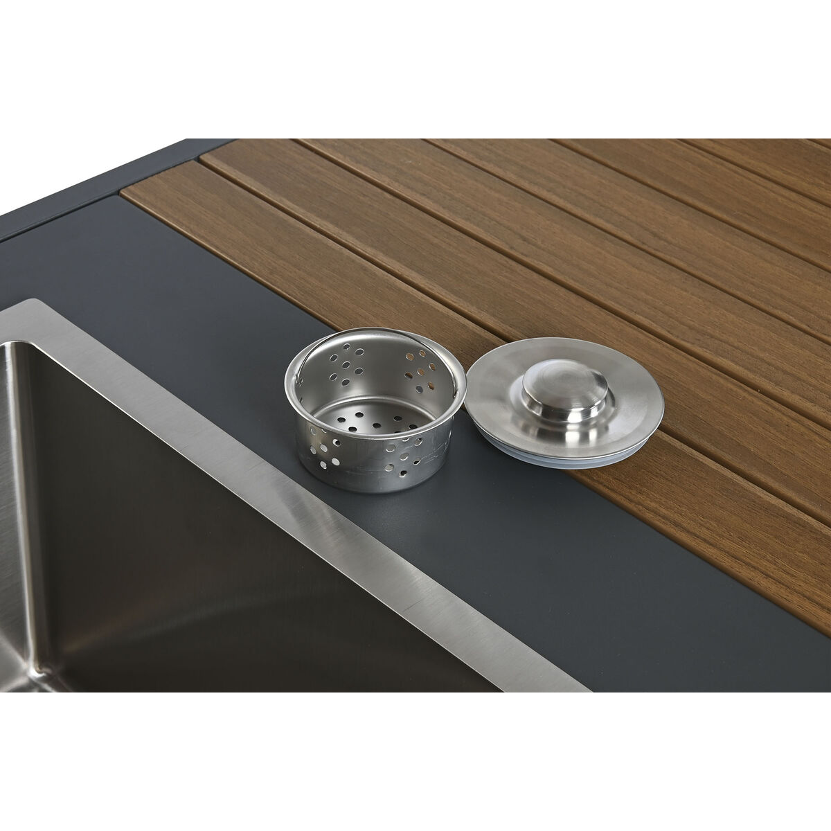 Mueble de cocina Home ESPRIT Gris Natural 127 x 100 x 90 cm 127 x 100 x 95 cm