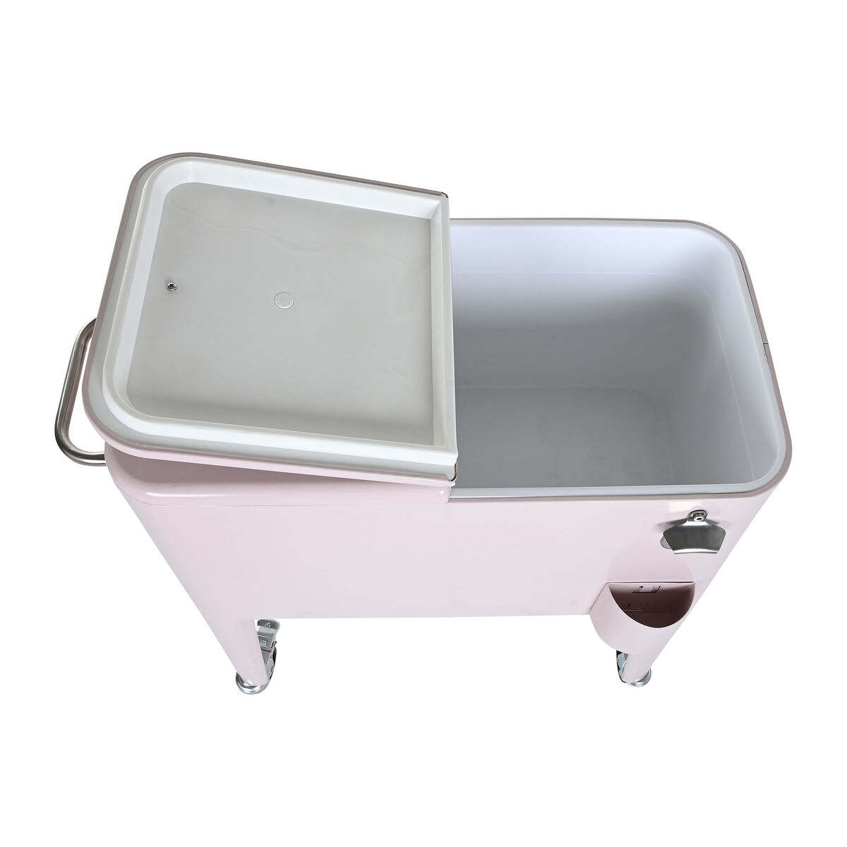 Nevera Portátil Home ESPRIT Rosa Acero Polipropileno 74 x 43 x 80 cm