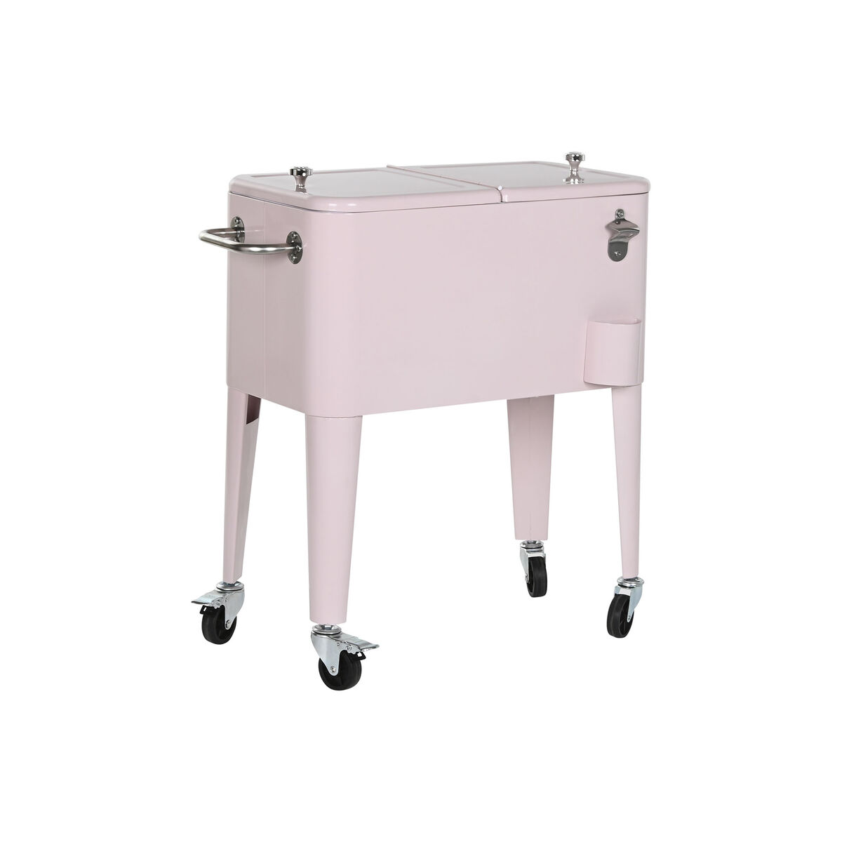 Nevera Portátil Home ESPRIT Rosa Acero Polipropileno 74 x 43 x 80 cm