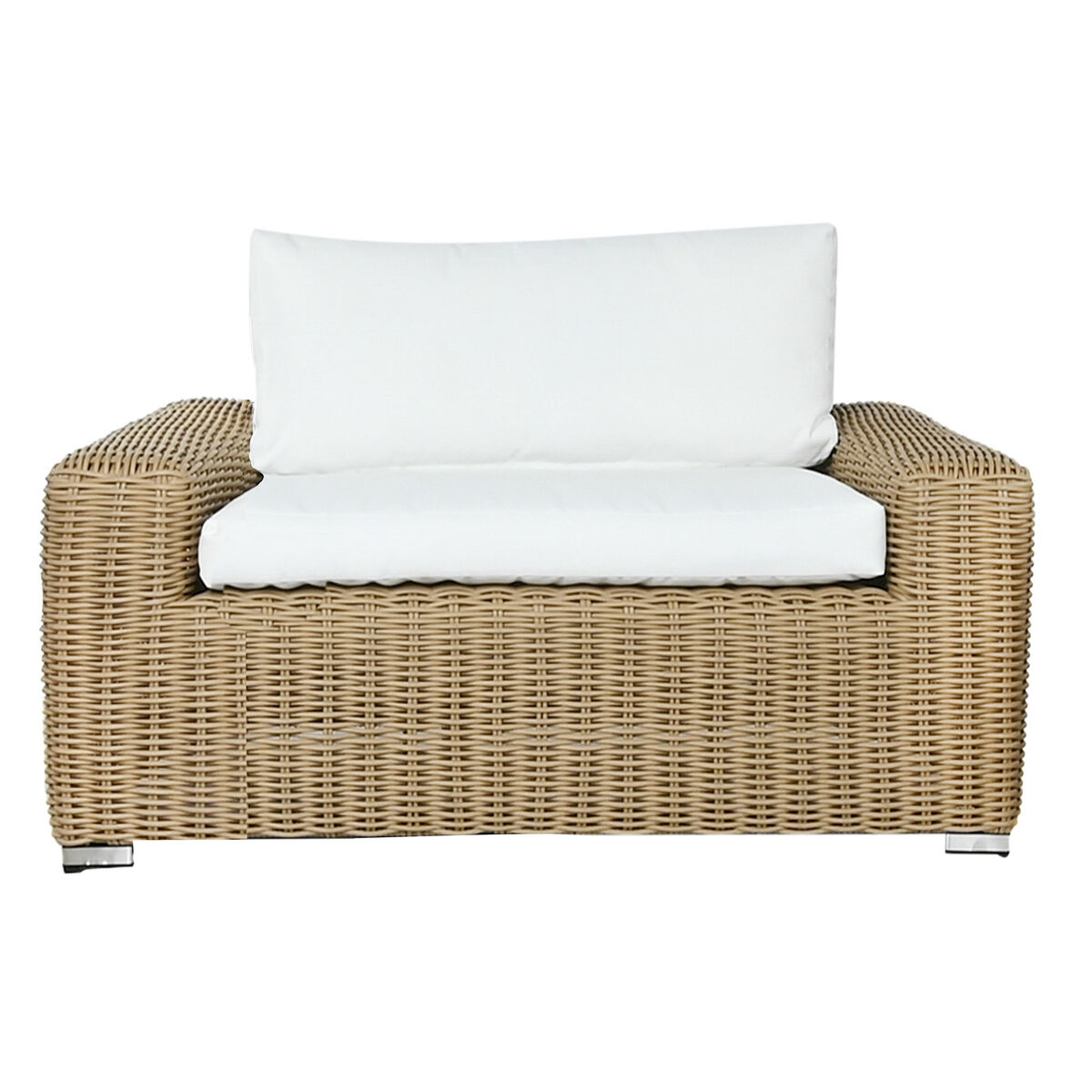 Sillón de jardín Home ESPRIT Beige Marrón claro 111 x 87 x 63 cm