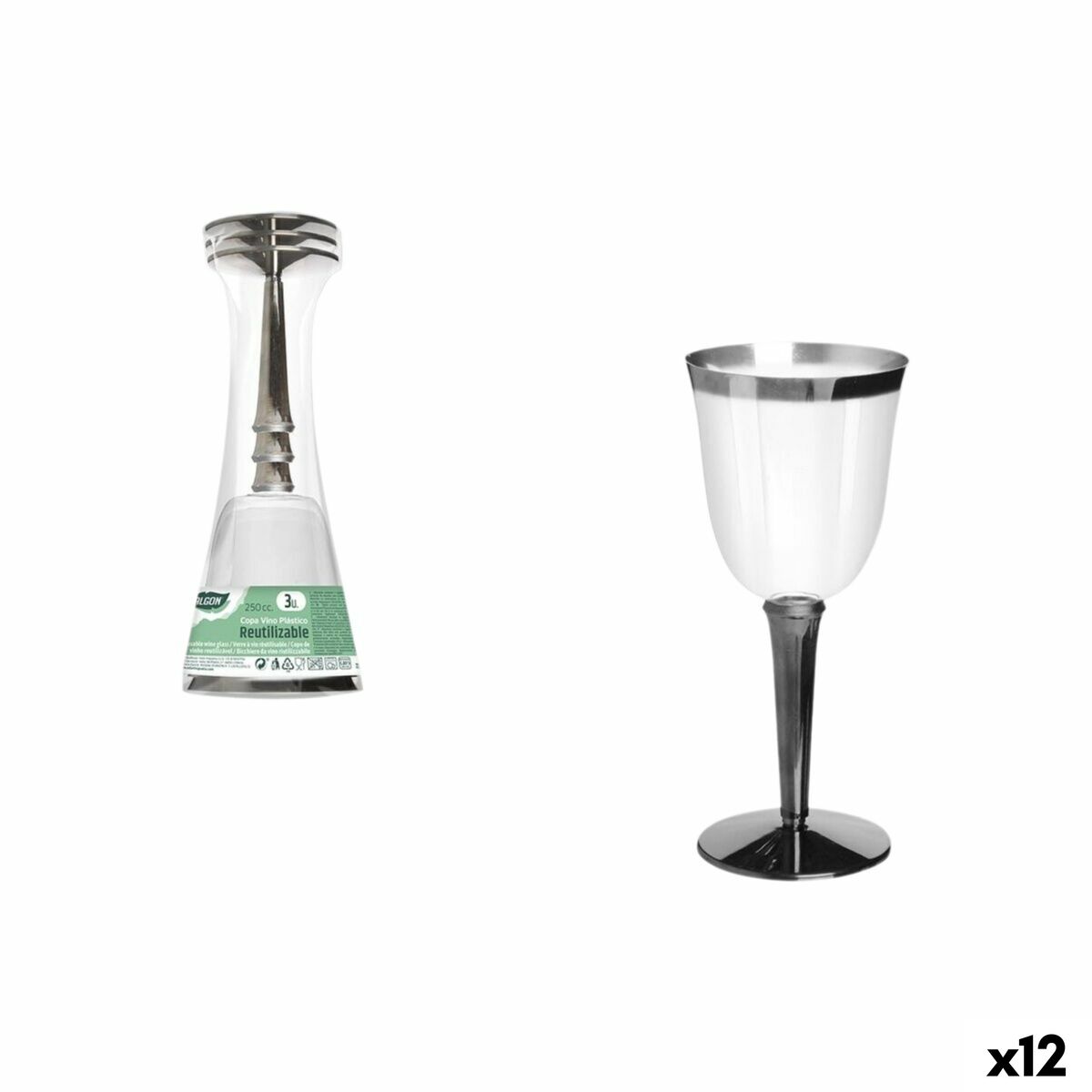 Copa de vino Algon 3 Piezas (12 Unidades)