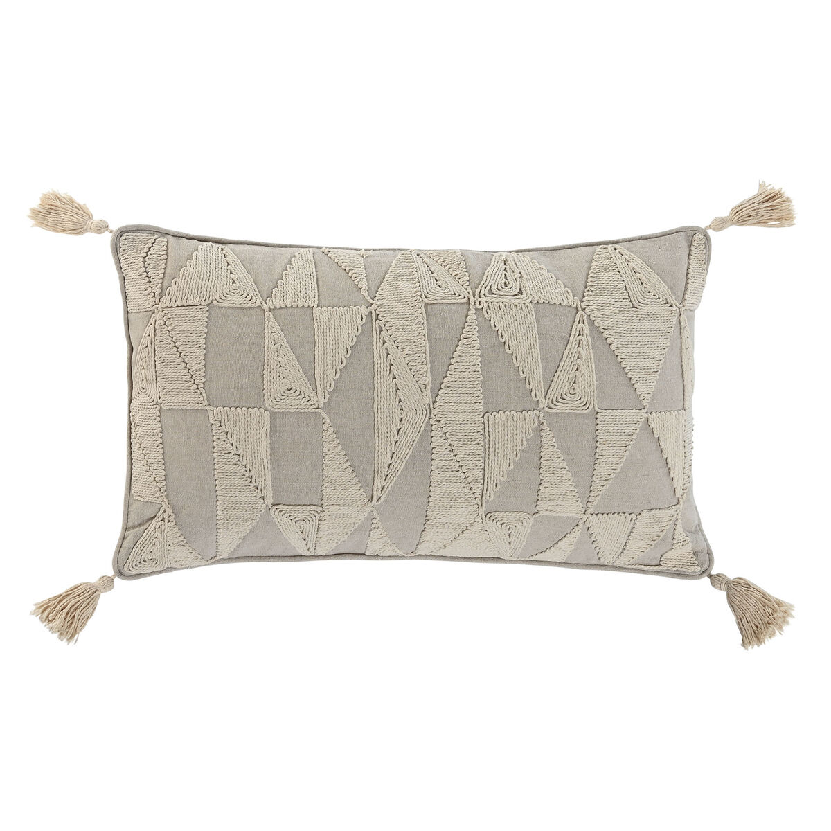 Cojín Home ESPRIT Beige Natural Boho 50 x 8 x 30 cm
