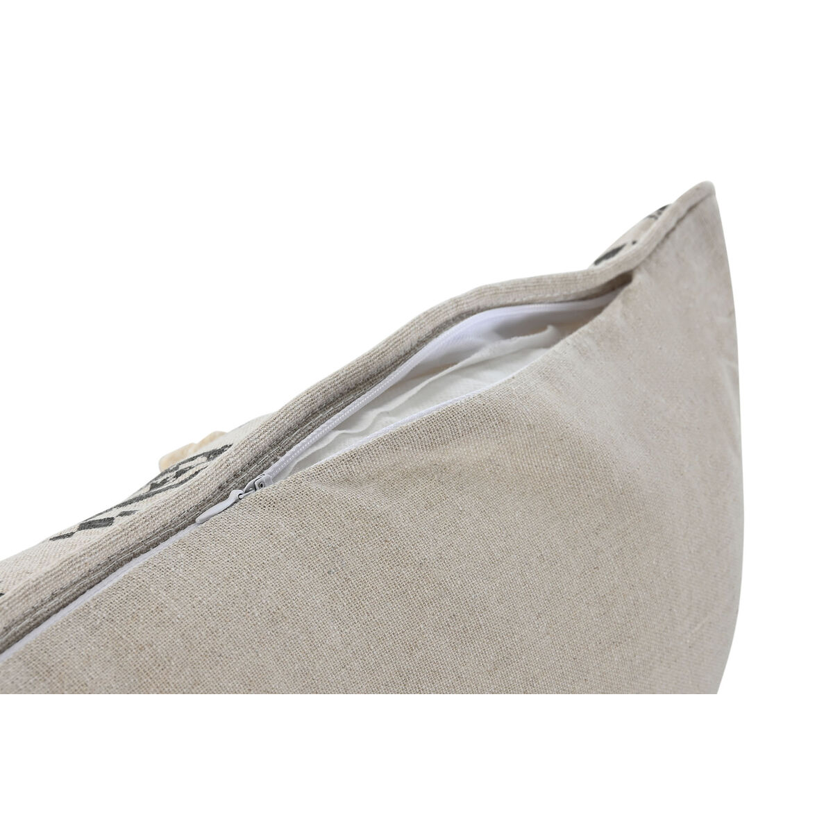 Cojín Home ESPRIT Blanco Negro Boho 50 x 8 x 30 cm