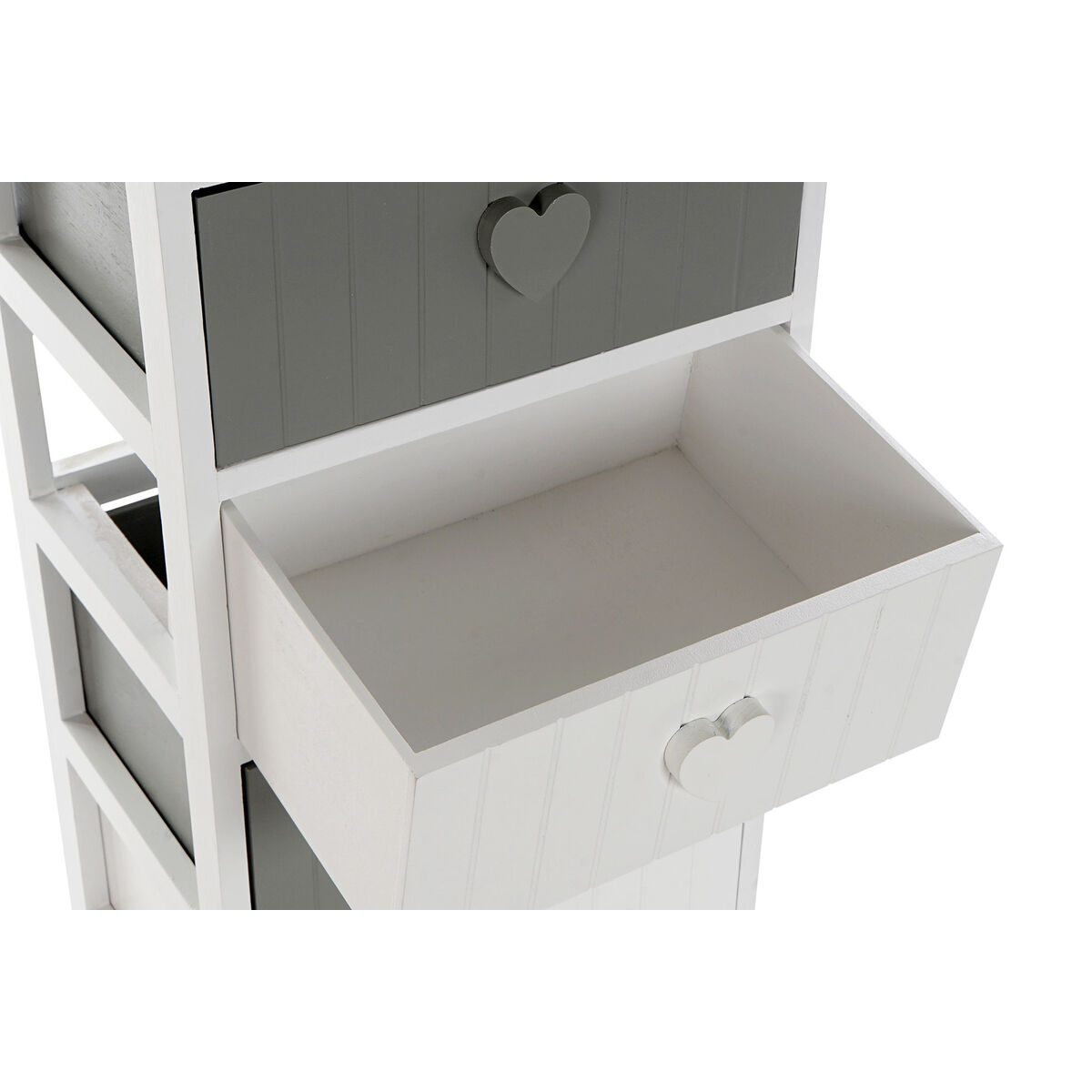 Cajonera Home ESPRIT Blanco Gris 40 x 29 x 90 cm