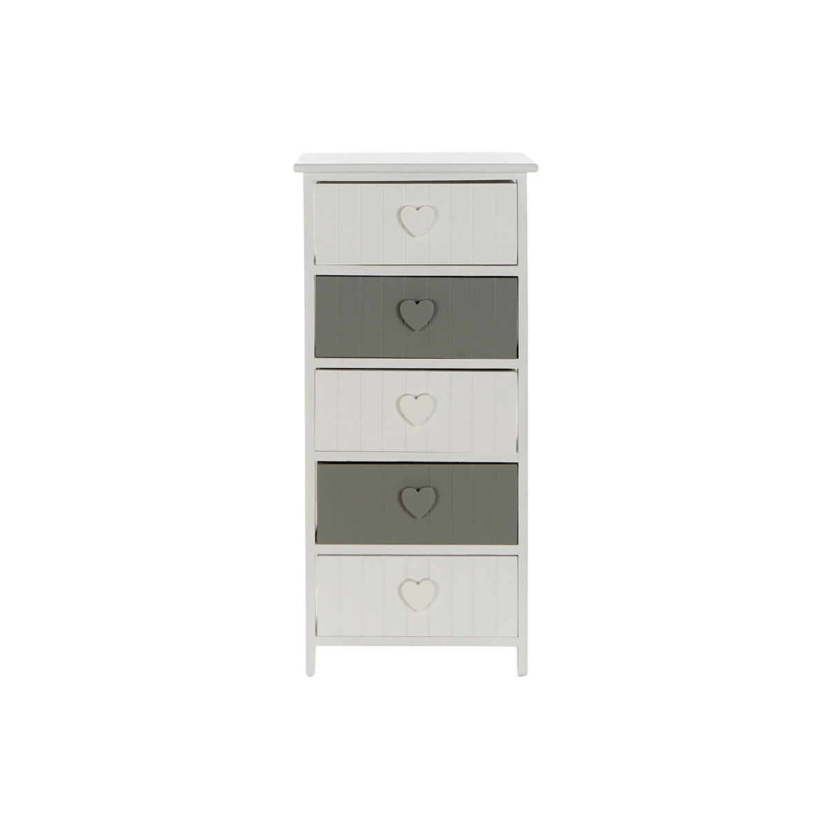 Cajonera Home ESPRIT Blanco Gris 40 x 29 x 90 cm