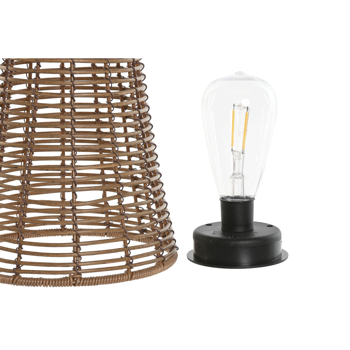 Lámpara solar Home ESPRIT Marrón 30 x 30 x 50 cm